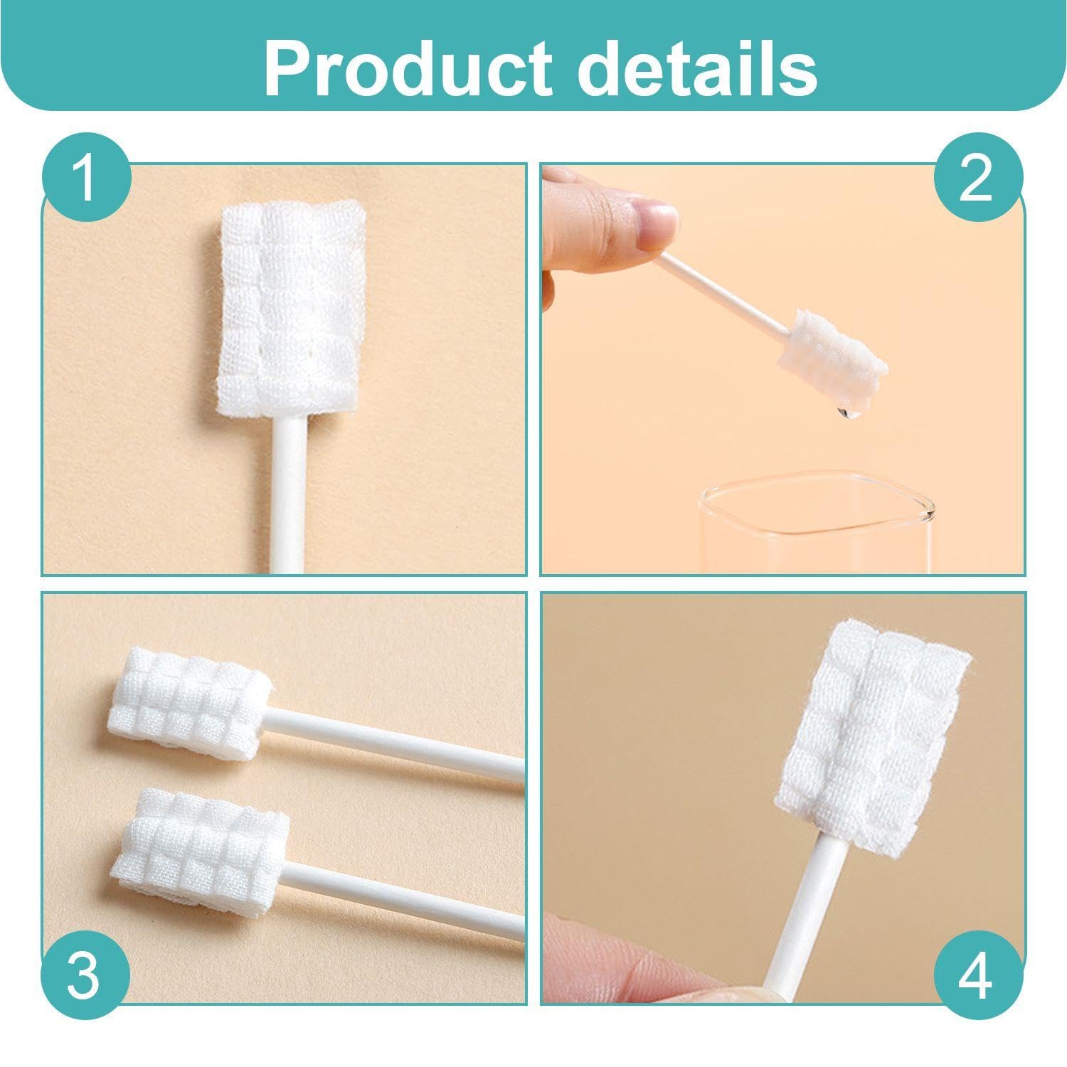 Confezione Da 30 Puliscibocca Per Neonati, Puliscibocca Per Neonati, Puliscibocca, Spazzolino Per Dentini Con Setole Morbide, Bastoncini Cotonati Per Bambini