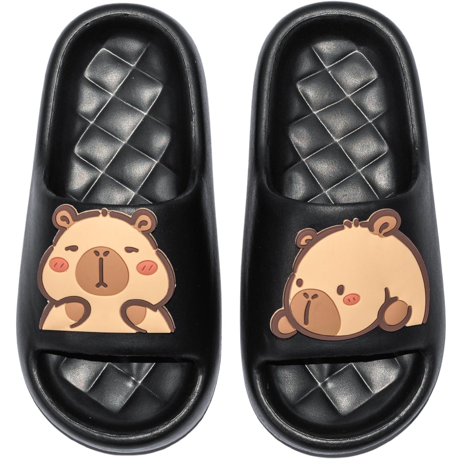 XIXITIAO Men's and Women's Capybara Slides,Cute Animal Capybara Slippers,Non Slip Quick Drying Shower Shoes,Summer Novelty Open Toe Slide
