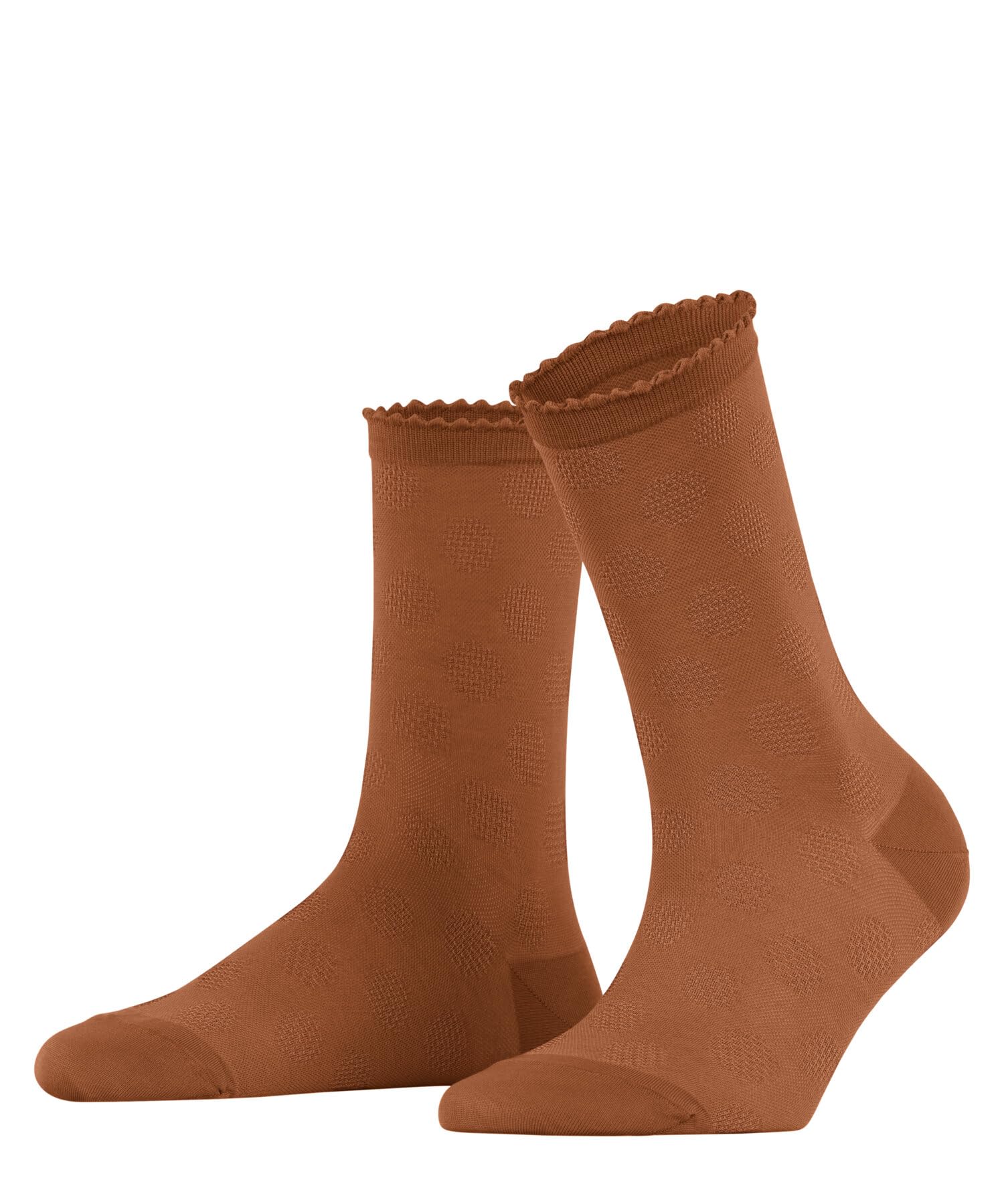 FALKE Women's Bold Dot W SO Cotton Plain 1 Pair Socks, Orange (Tandoori 8576), 2.5-5