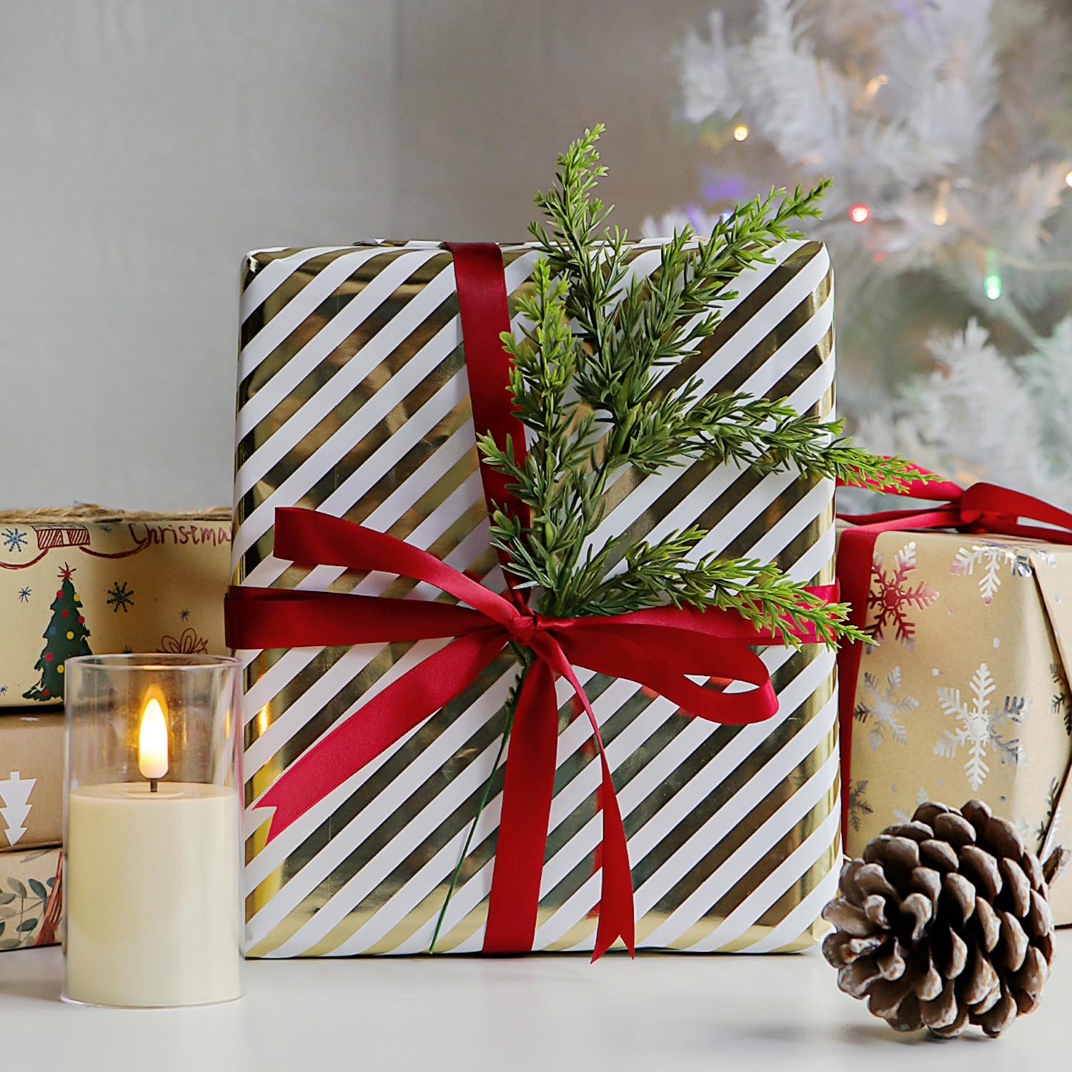 Ghirlanda Di Cedro Natalizio Rami Di Pino Eucalipto Pino Artificiale Viti Di Cipresso Ghirlanda Natalizia Per Tavola Di Natale Mantello Sfondo Parete