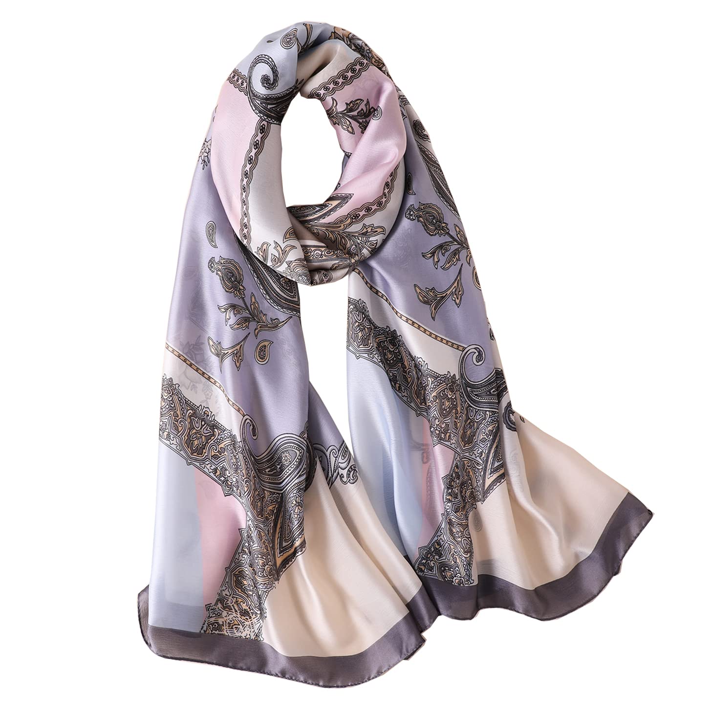 Silk Scarf Mulberry Silk Fashion Scarves Long Lightweight Shawl Wrap …
