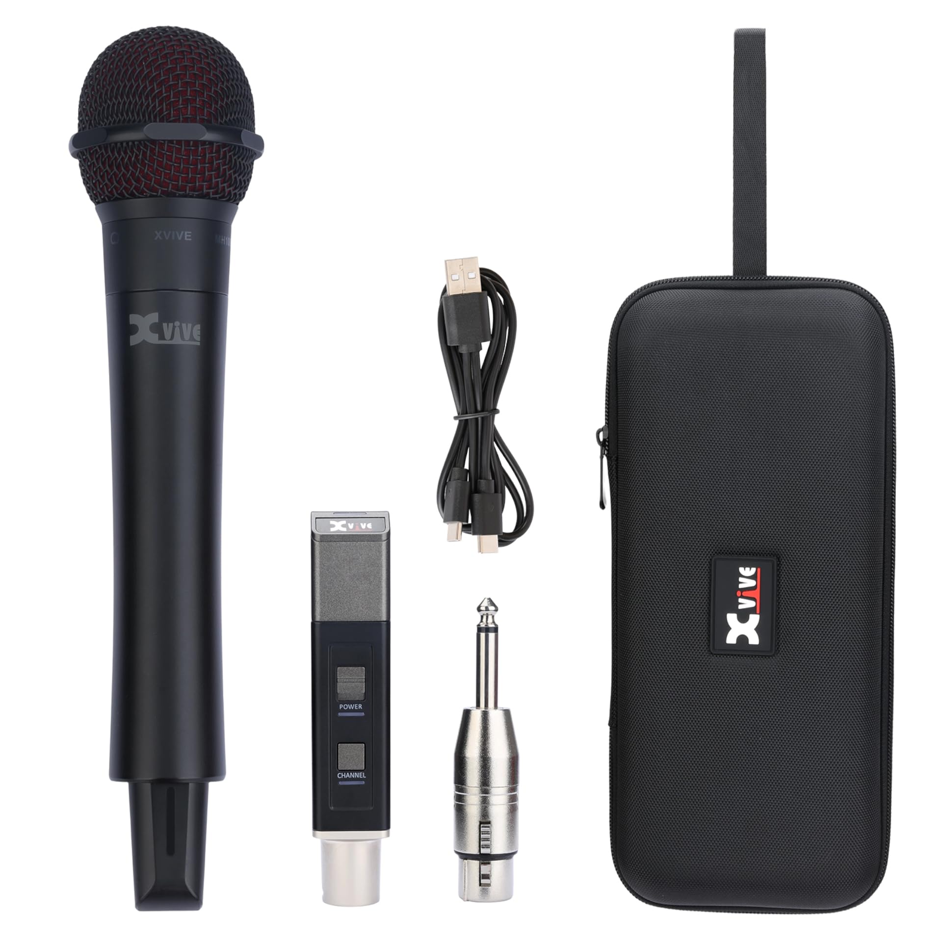 Xvive - M5 Sistema microfono wireless Handheld a capsule intercambiabili