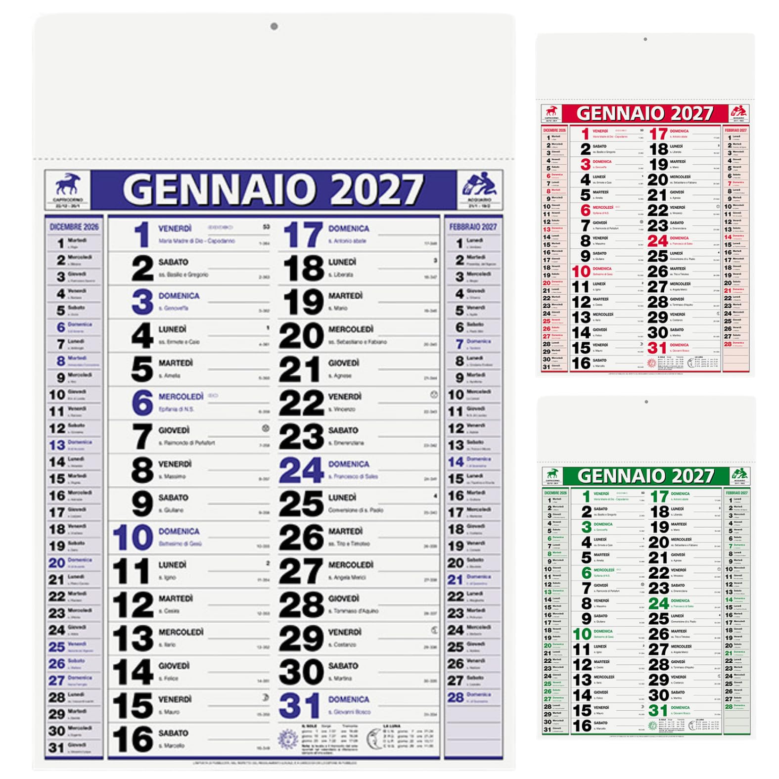 Calendari Personalizzati 2027 in Stock da 100 Pezzi Olandesi Grandi da Muro Notes sul Retro per Gadget Pubblicitari di Fine Anno e come Omaggio per i Clienti o Regali Aziendali | PA646