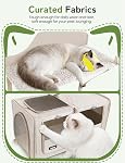 Pet Carrier for Small/Medium Cats Up to 22lbs, 4 in 1 Multi-Level Door Hanging Cat Tree Tower Condo for Indoor Cats, Collapsible and Tool-Free Assembly, Fits Doors <86in H