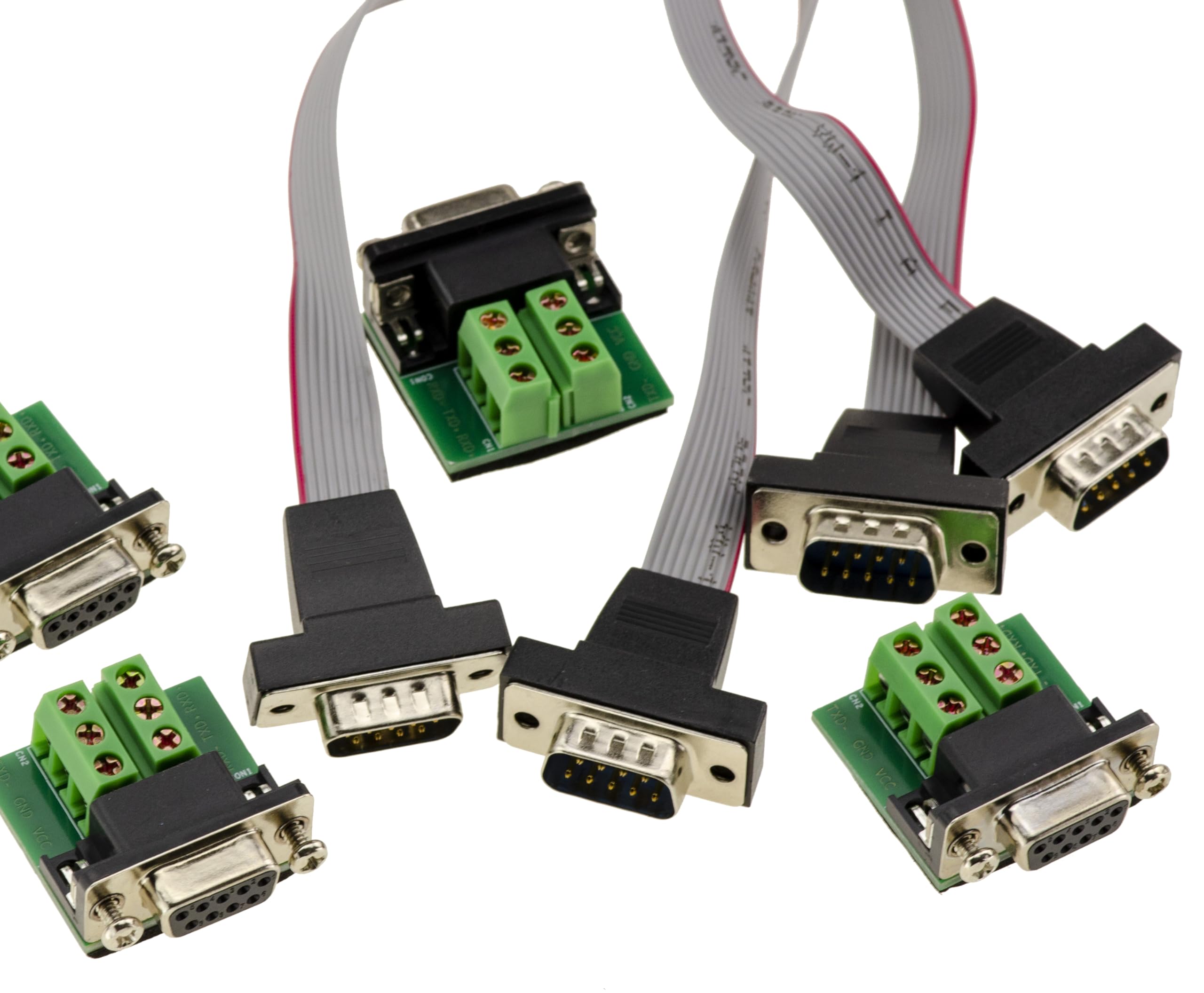 KALEA-INFORMATIQUE Tarjeta M.2 B+M Key a 4 Puertos Serie COM RS422/RS485 con Montaje DB9 o cableado, con chipset WCH384. Controlador M.2 PCIe a RS-422/RS-485