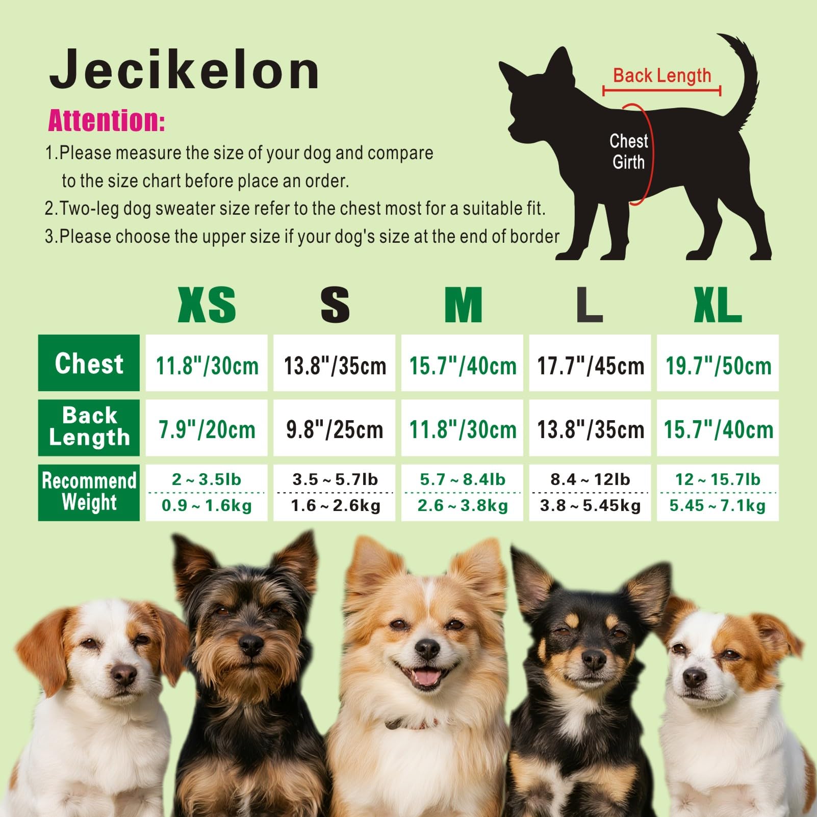 Jecikelon Hundepullover mit Fliege, für den Winter, warme Welpenkleidung für kleine Hunde, D-Ring, Haustierkleidung, Größe S, Rot