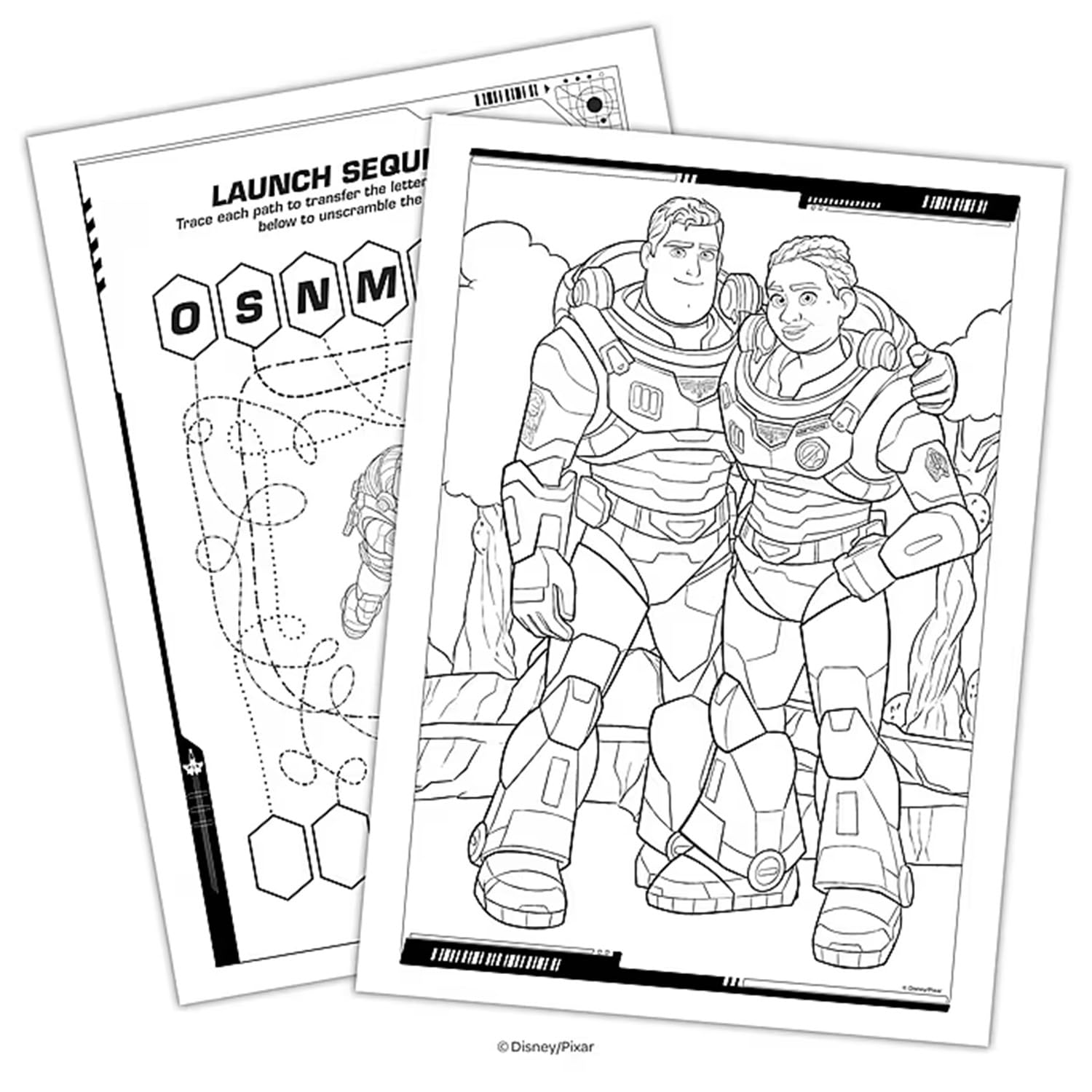 Disney Buzz Lightyear - Confezione di bomboniere per feste, include 12 libri da colorare e sacchetti per bambini, articoli per feste Toy Story
