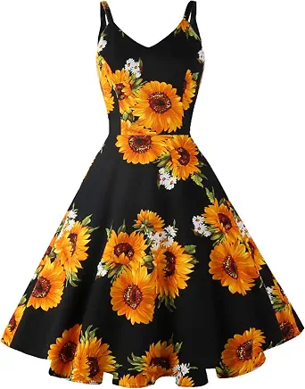  Women's Vintage Spaghetti Strap Cocktail Dresses