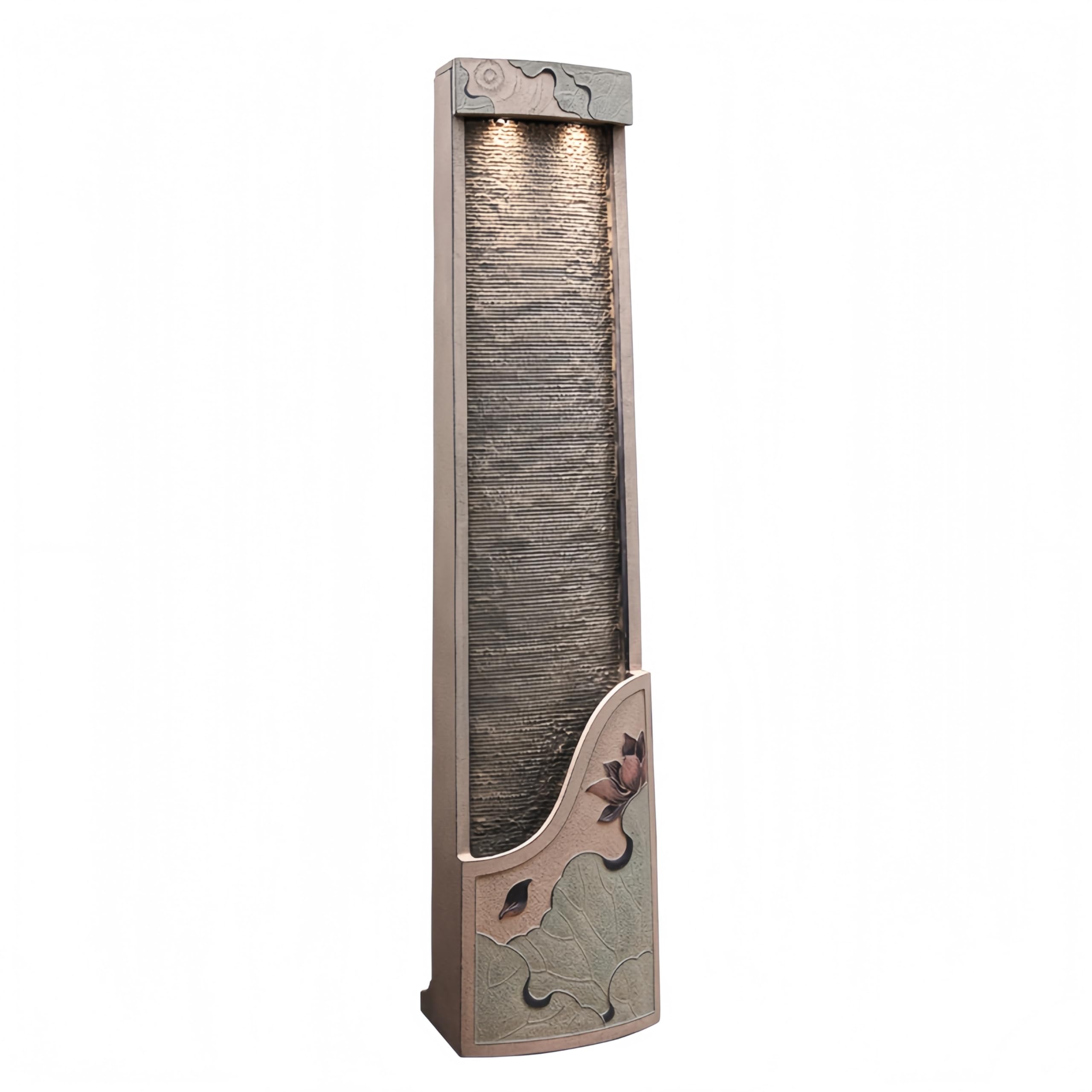 Water Fountain Indoor - Water Fountain Decor for Meditation, Zen Decor, Relaxation, Suitable for Yoga, Study, Tea, Living Room, Office, Beauty Club Decor