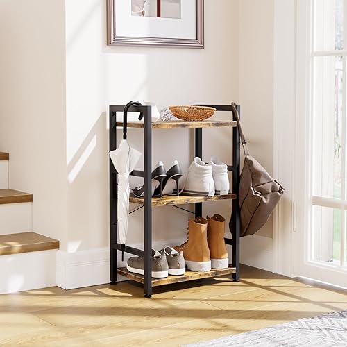 Miniatura 114 de NUMENN Estantería delgada de 3 niveles, estantería organizadora de almacenamiento, estante moderno para dormitorio, sala de estar y oficina en casa,