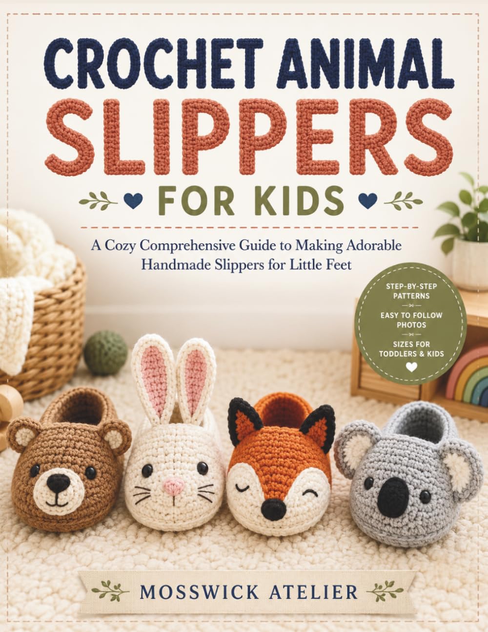 CROCHET ANIMAL SLIPPERS FOR KIDS: A Cozy Comprehensive Guide to Making Adorable Handmade Slippers for Little Feet