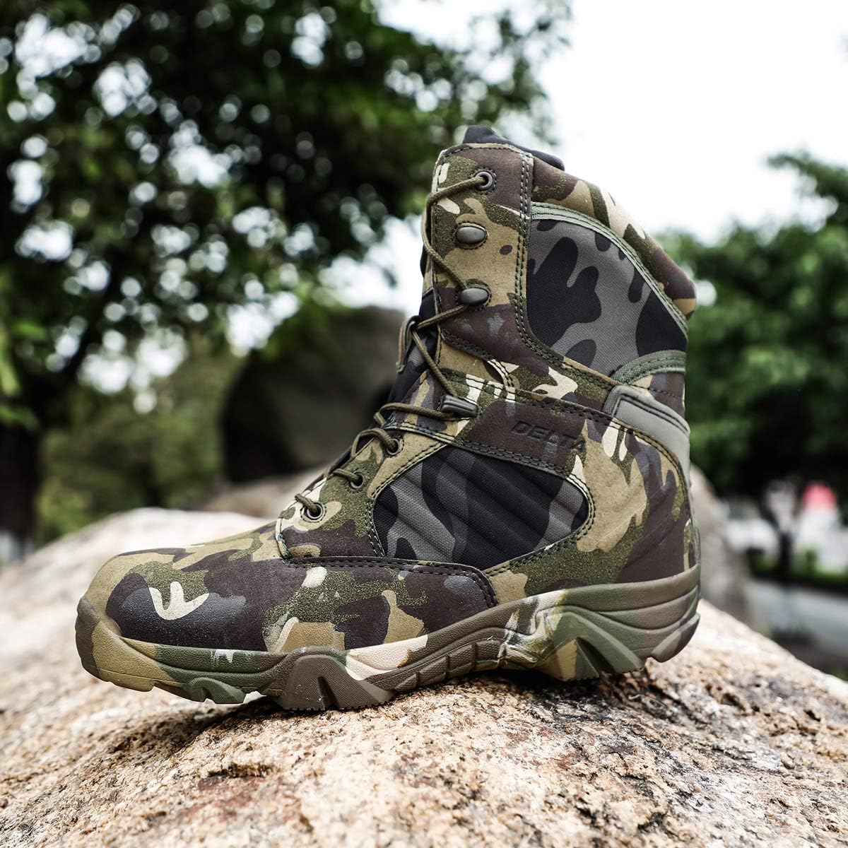 LiLichan⚐︎38 LiliChan Classic Tactical Boots Side-Zip Training Resistant