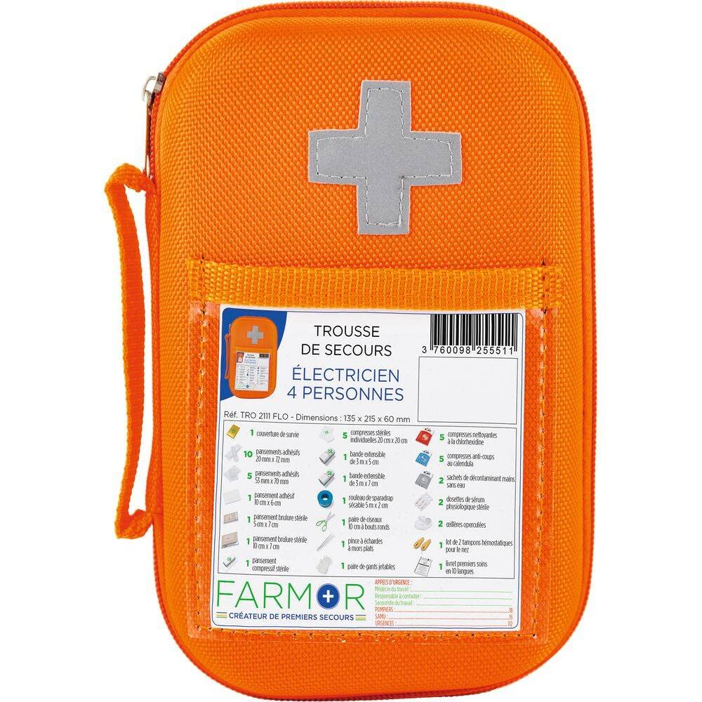 Farmor Trousse de secours Electricien 4 personnes