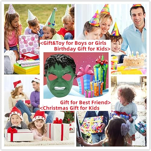 Miniatura 6 de LeSeJinYu Máscaras de superhéroe para niños, disfraz de superhéroe para niños, Halloween, cosplay, fiestas de máscaras, regalos de cumpleaños y