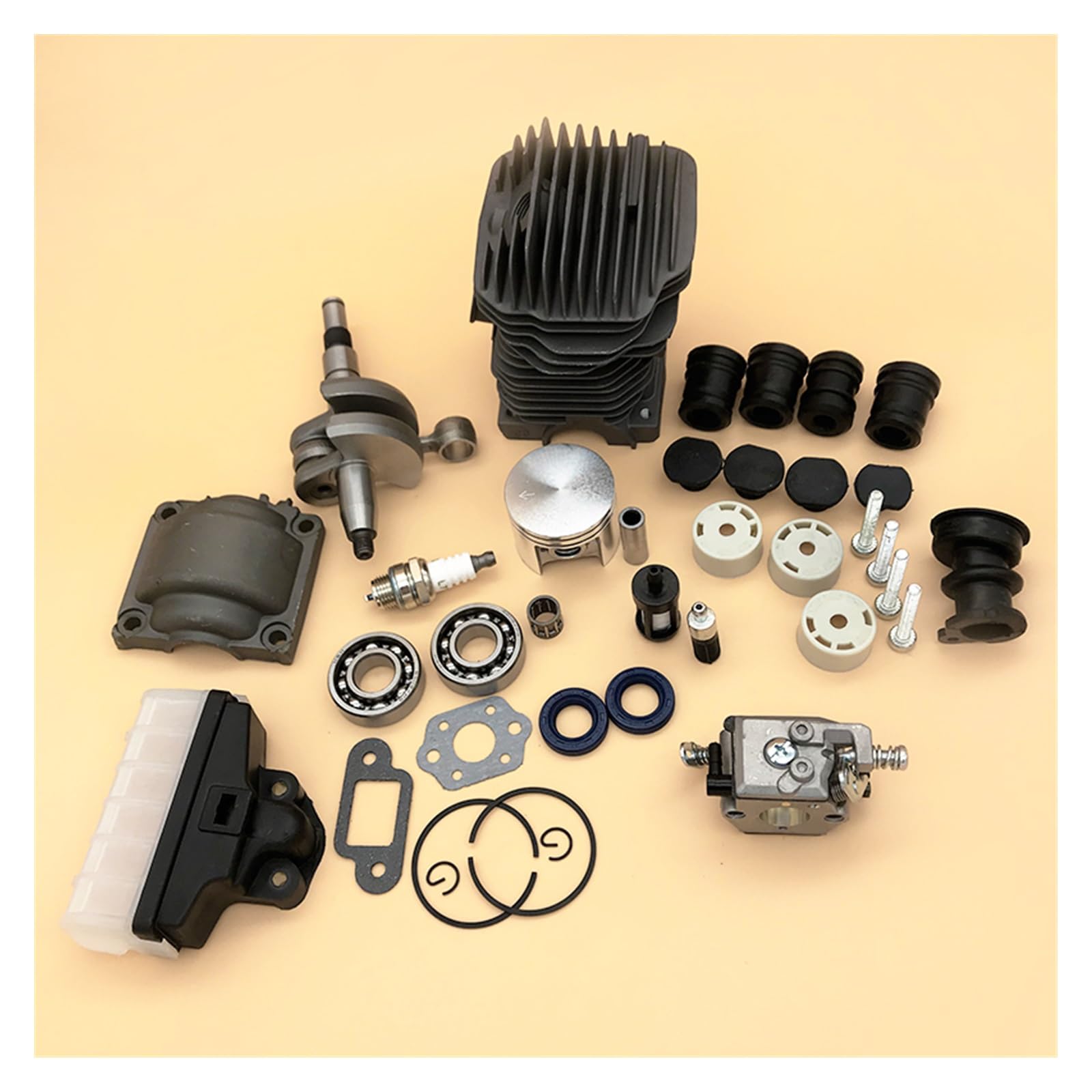 42.5 MM części do pił łańcuchowych zespół silnika silnika cylinder tłokowy gaźnik do Stihl MS250 MS230 025 023 MS 250 230 części zamienne