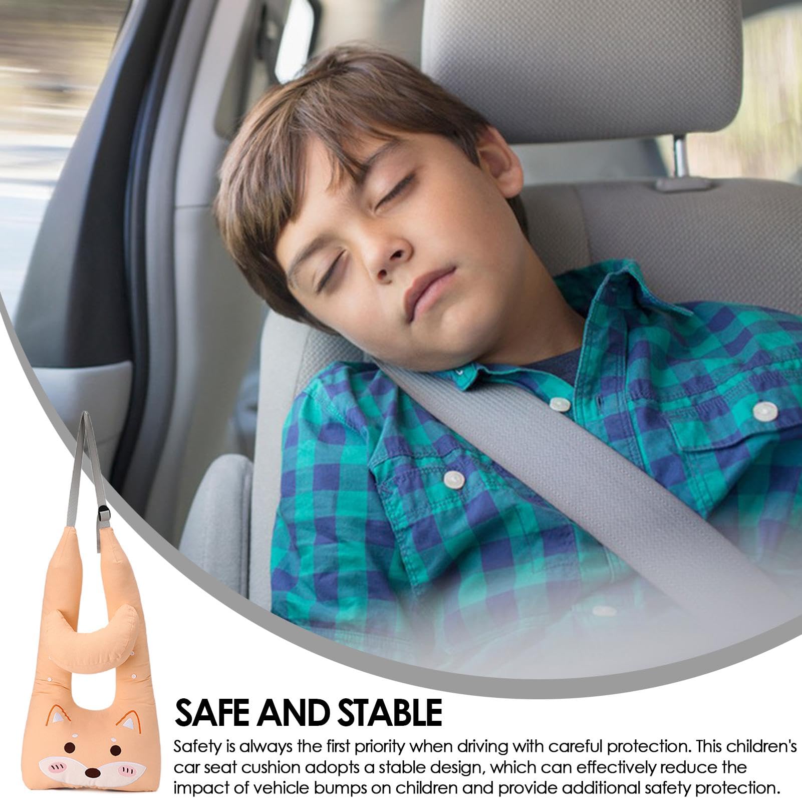 Almohada de Viaje para Coche, Almohada para Dormir para Coche