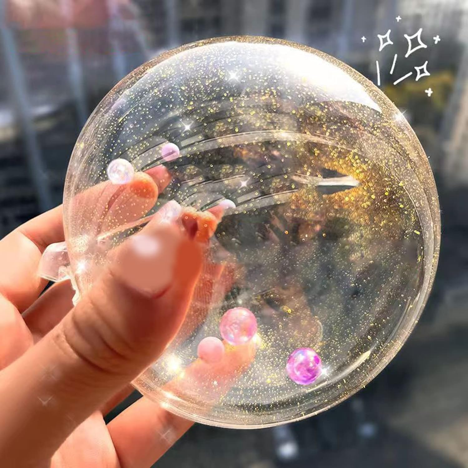 Zhhuoc Transparent Nano Tape Bubbles, Creative DIY Multiple Play Methods Intellectual Development Tape Kneading Toys - Image 3