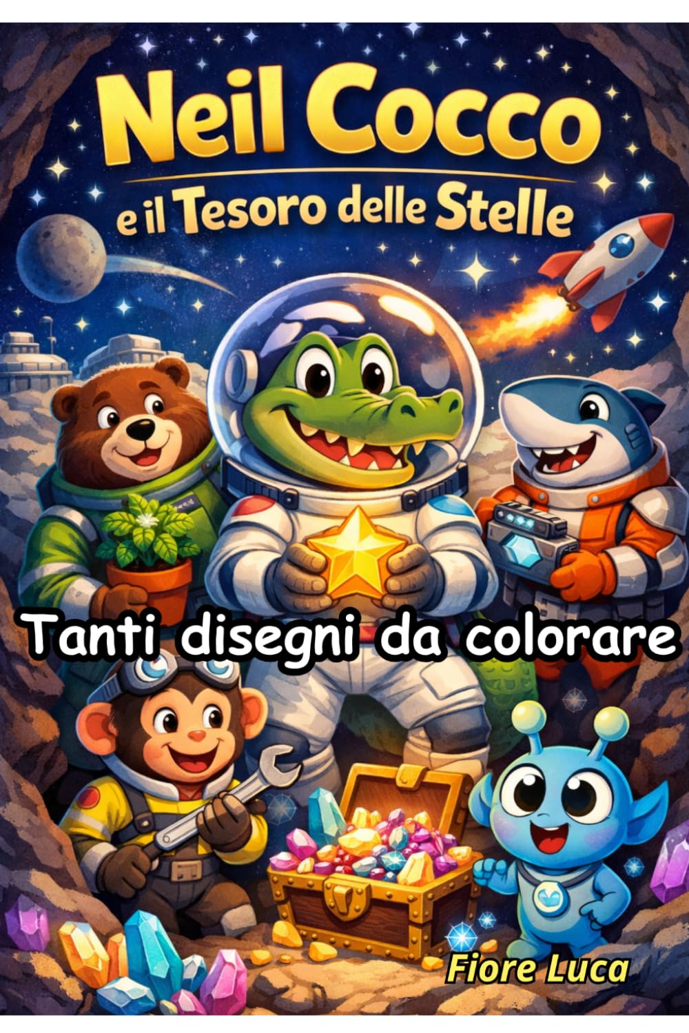 Neil Cocco e il tesoro delle stelle: Da leggere e Colorare!