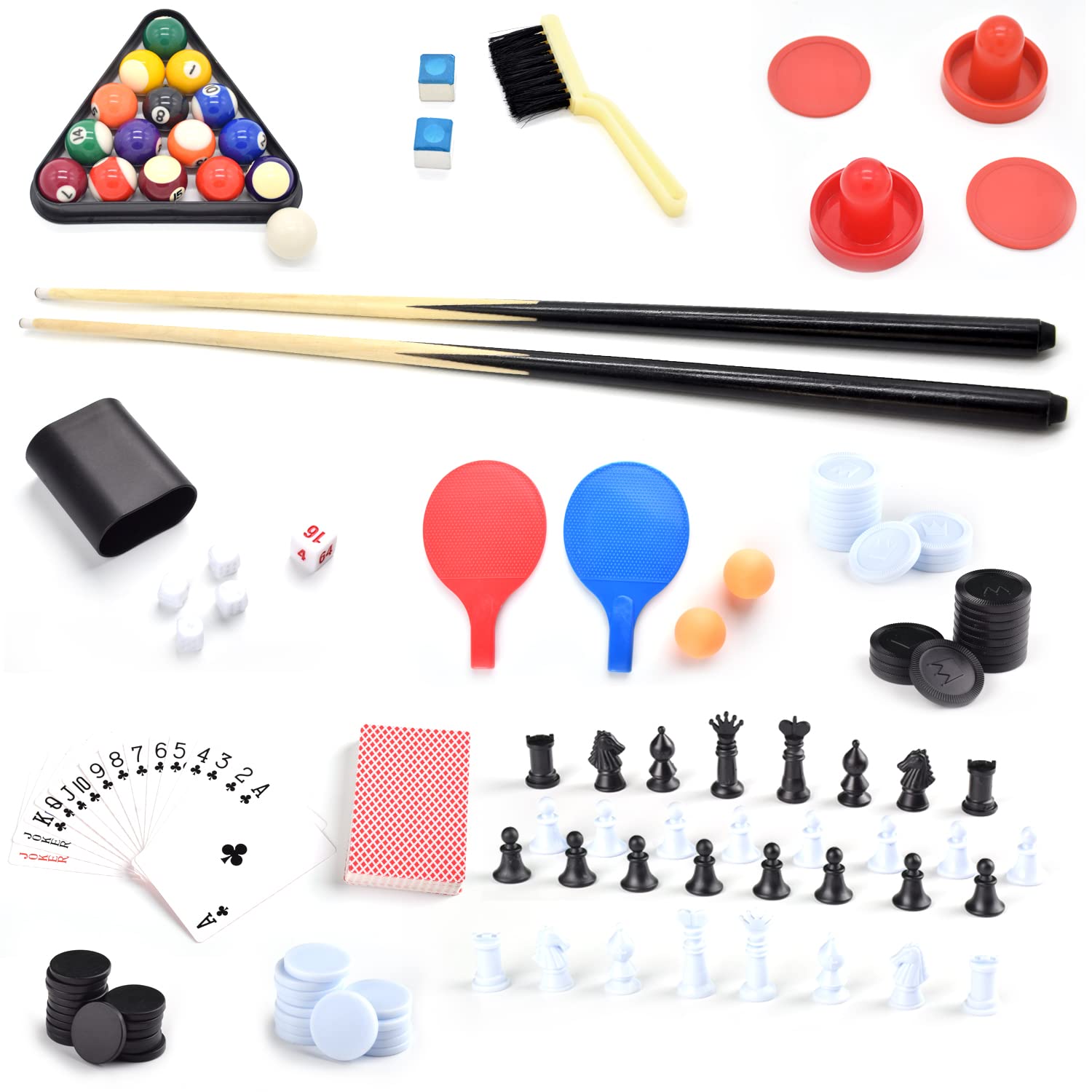 OYE Table Multiple Jeux 4 en 1 Pliante-Billard, Tennis de Table, Babyfoot, Hockey