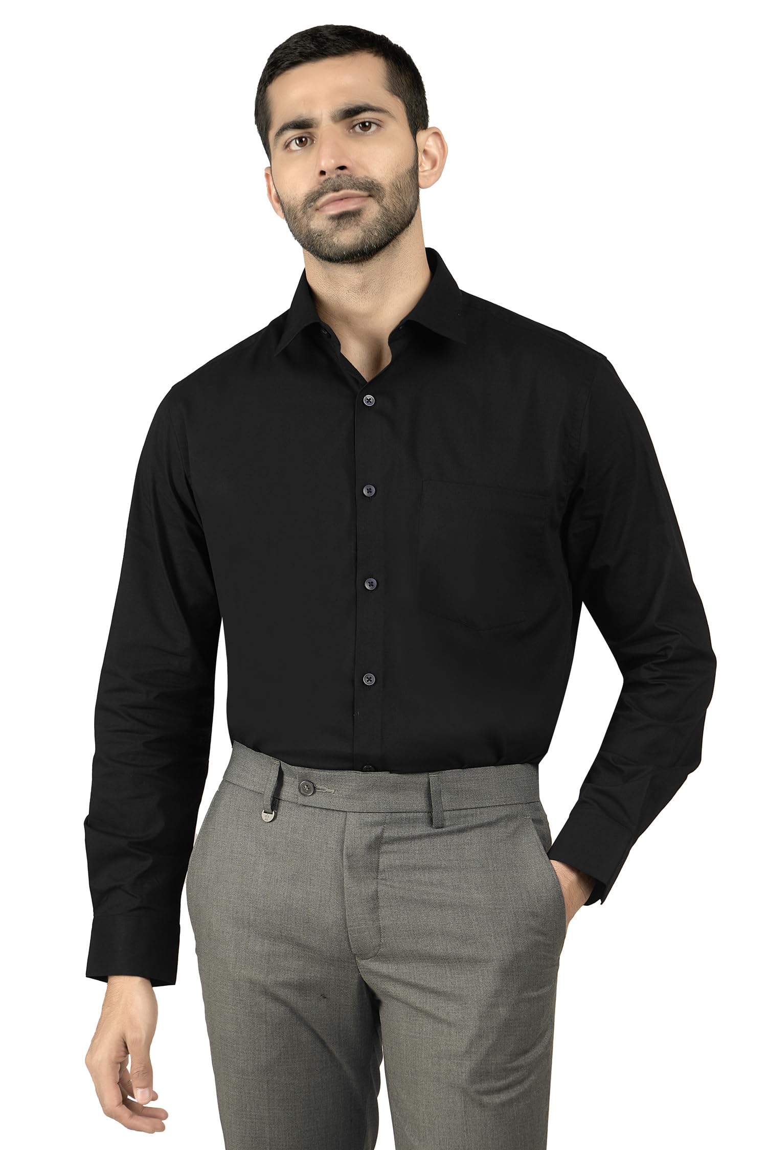 grado Men's 100% Cotton Formal Shirts Full Sleeves Wrinkle Free (LA+ETI Finish) Breathable Durable-picture-26