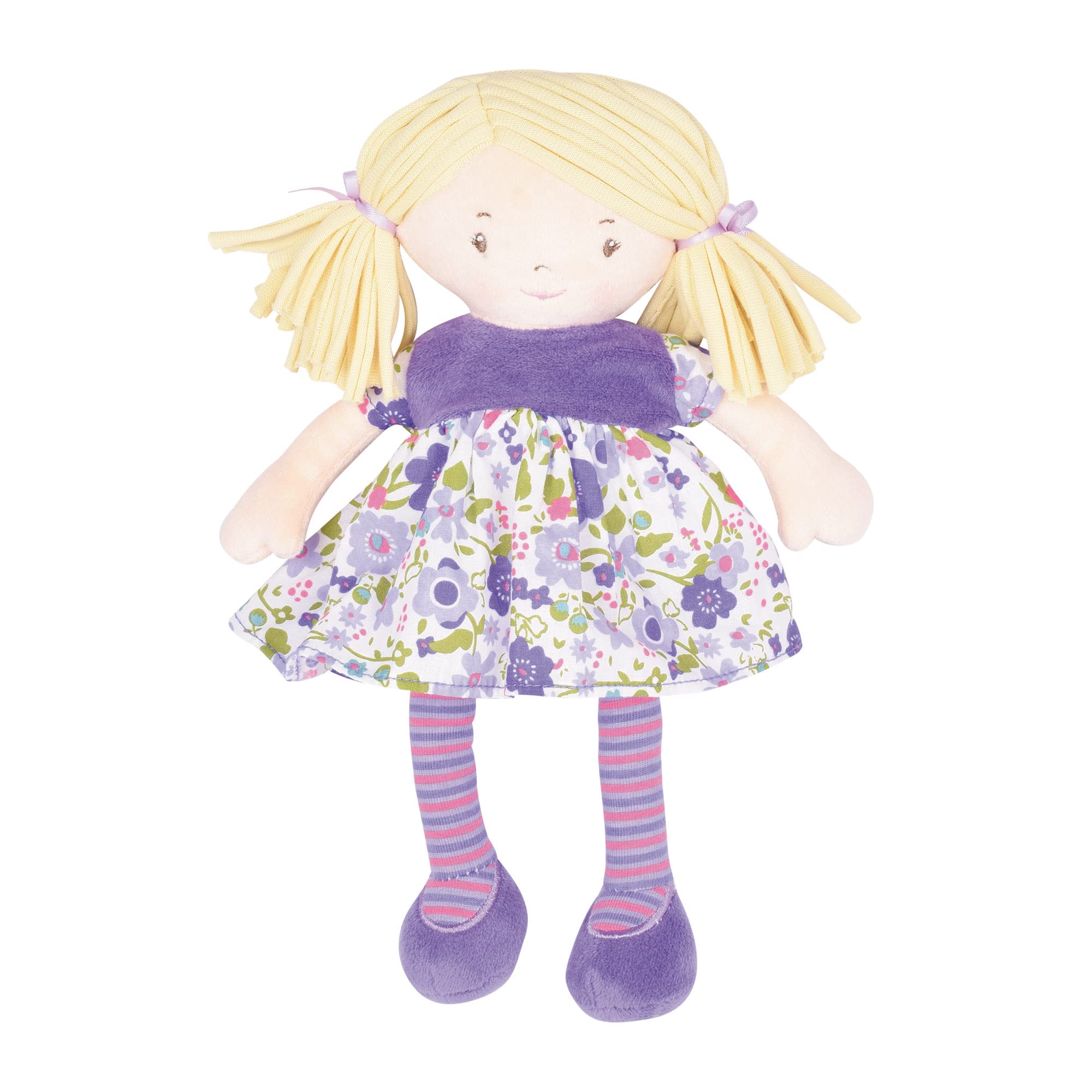 Poupée Bonikka Neva 39 Cm - Poupée En Tissu Cheveux Blancs Tressés, Robe Gris Clair, Lavable à La Main - 14