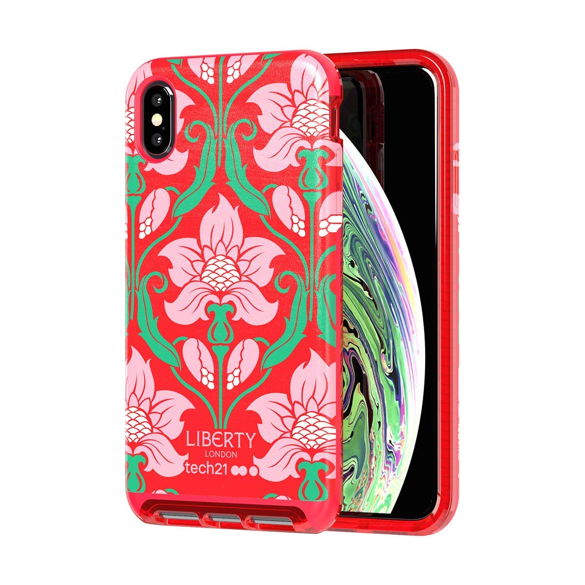 Tech 21 Evo Luxe Liberty Azelia Phone Case Cover for iPhone Xs Max - Red