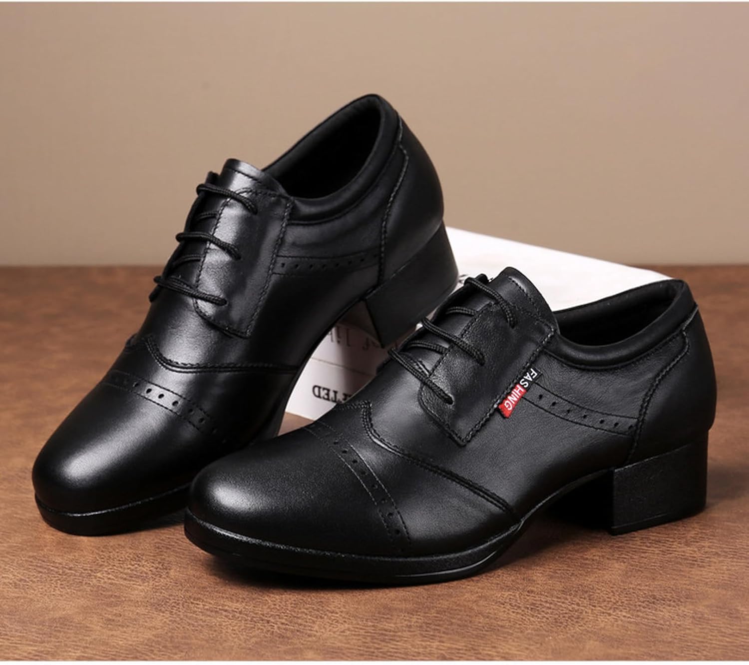 [GUREITOJP] ダンスシューズ メンズ パッチワーク 競技ダンス 牛革 本革 大人 軽い 通気性 滑りにくい 柔軟 エレガン