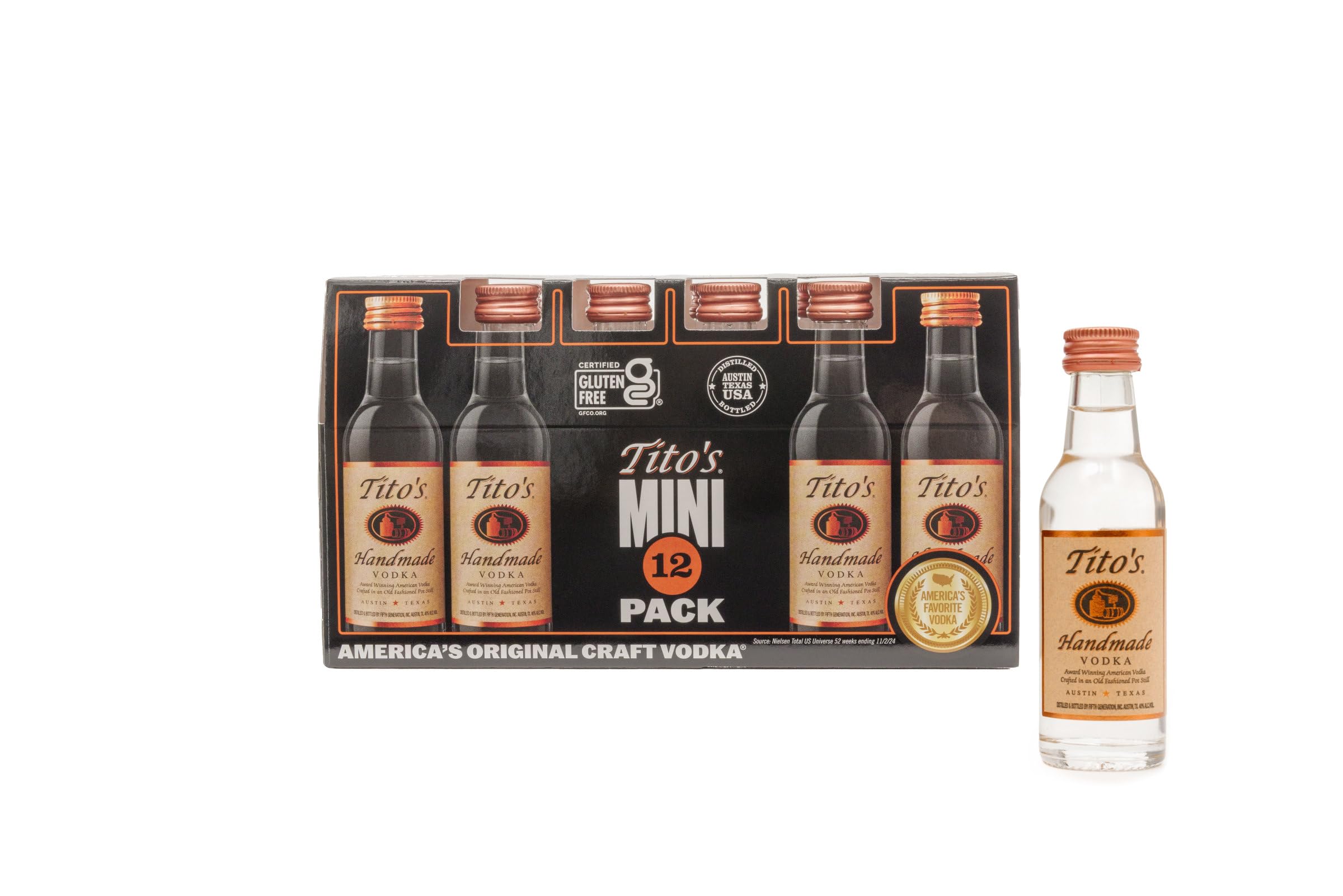 TITO'S Handmade Vodka Miniaturen 12er Box