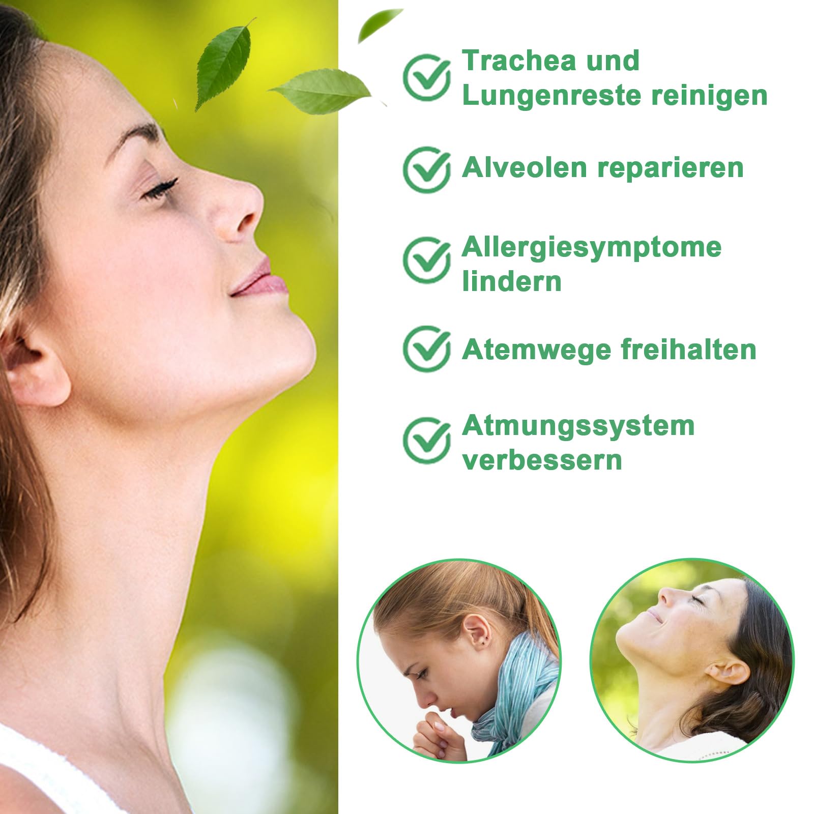 Spray respiratorio per la pulizia dei polmoni, 2026, spray per la pulizia dei polmoni, con ingredienti naturali, delicato e senza irritazioni, per uomini e donne