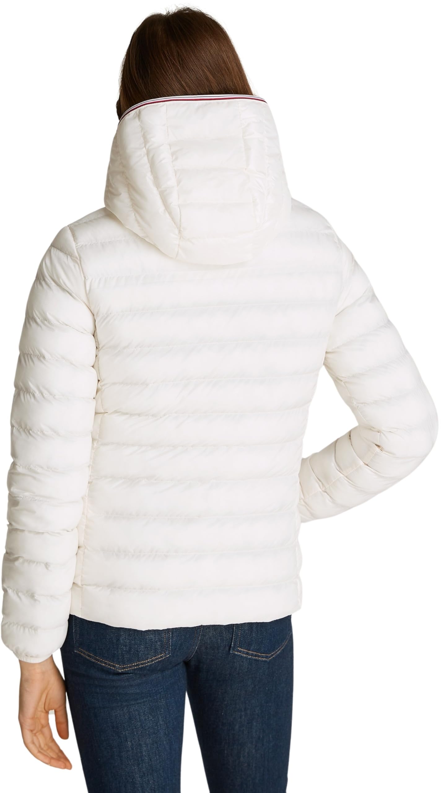 Tommy Hilfiger Mujer Cazadora Padded Global Stripe Jacket Cazadora de entretiempo
