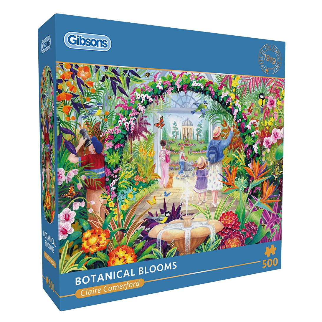 Gibsons Botanical Bloom 500 piece jigsaw puzzle for adults B Corp