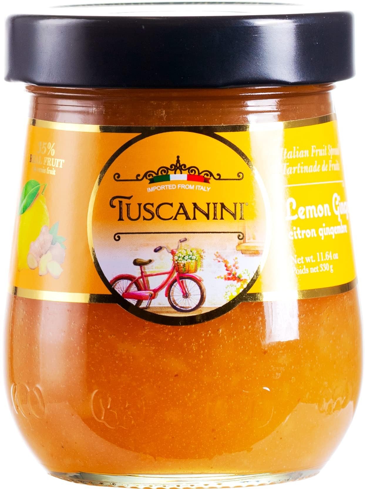 Amazon.com: Tuscanini Italian Lemon Ginger Preserves, 11.64 oz Jar