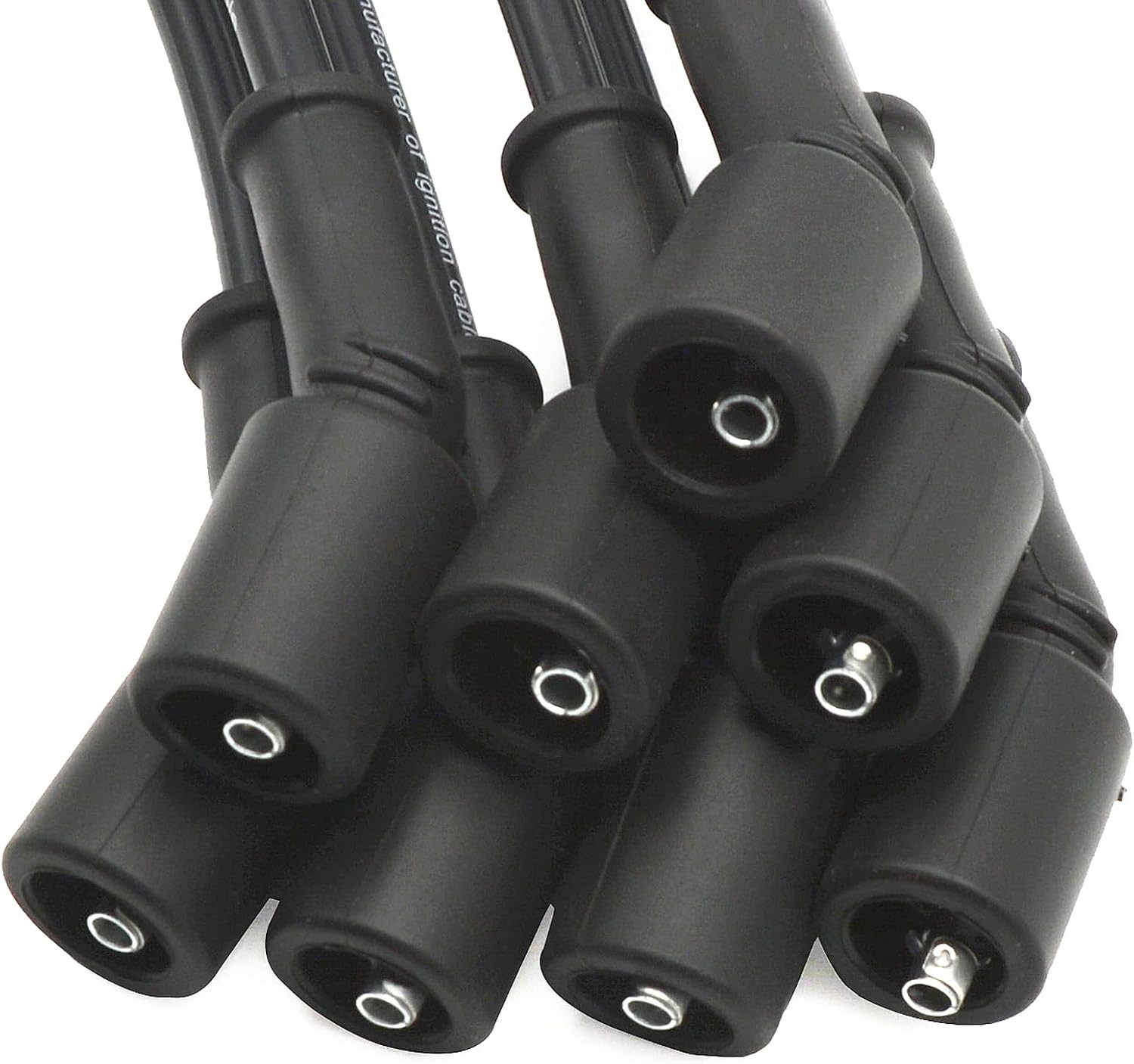 12716289 19431551 Spark Plug Wires Set of 8 Fit for Cadillac Escalade CTS for Chevrolet Corvette Silverado 1500 Suburban Camaro Tahoe for GMC Savana 2500 Sierra 1500 Yukon