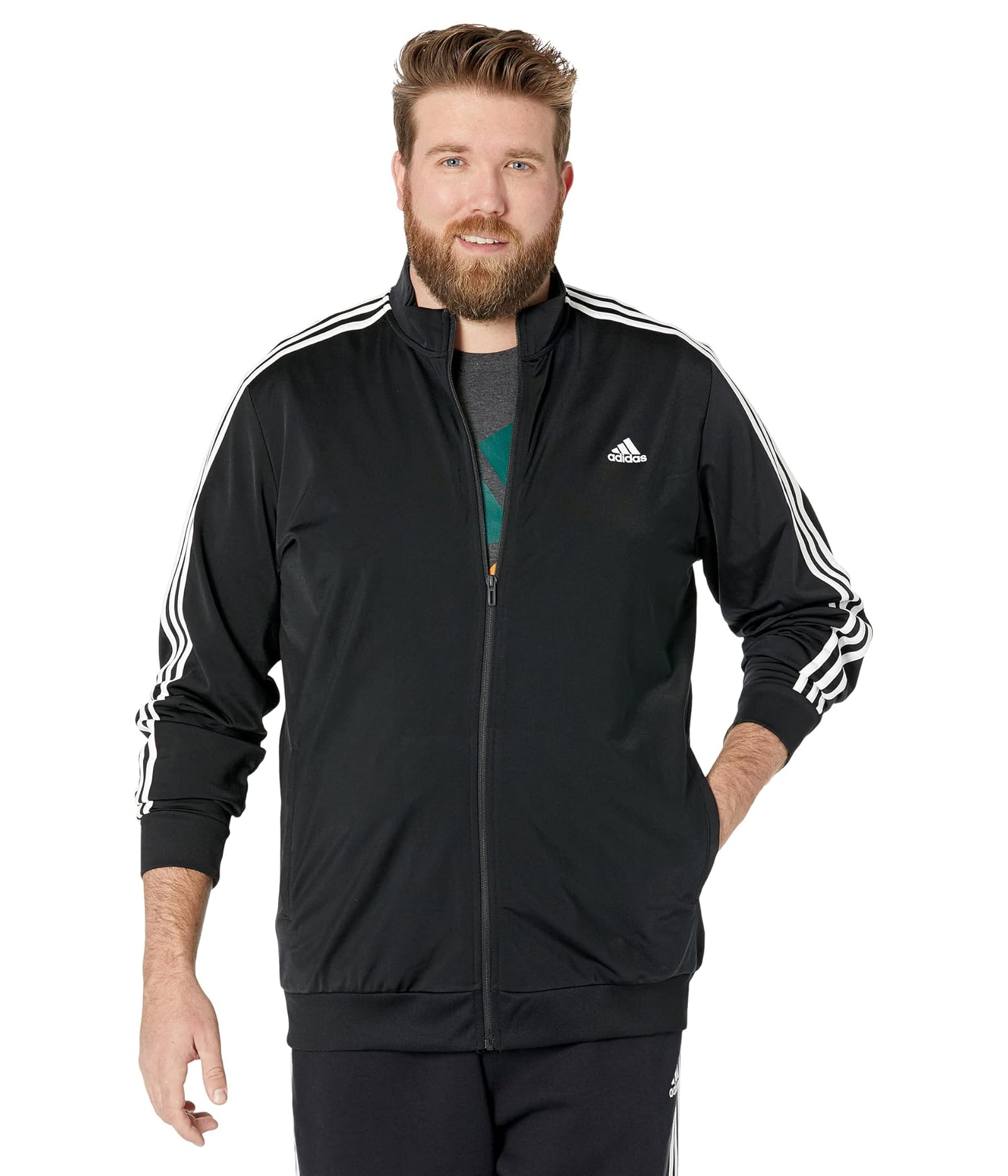 Herrenmäntel & Oberbekleidung Adidas Essentials 3-Streifen Strickjacke - Bild 36 von 39