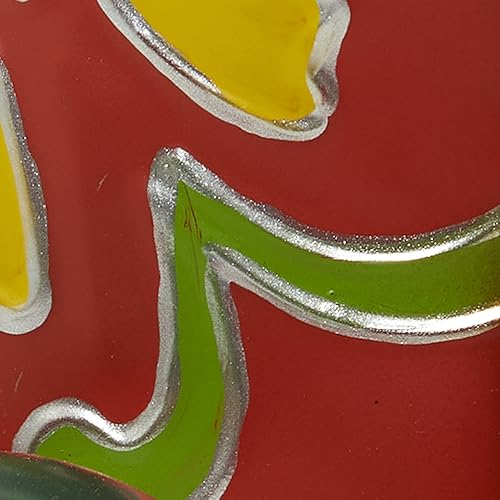 Miniatura 8 de Deco 79 Escultura decorativa de metal para jardín para interiores y exteriores, estatua de jardín con patrón floral, escultura al aire libre, 6 x 12