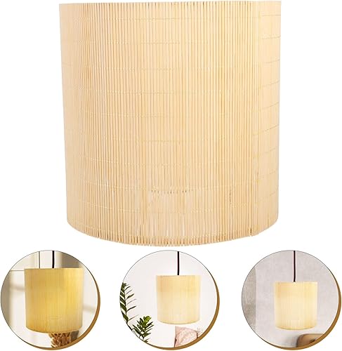 Miniatura 4 de Pantallas de lámpara para lámparas de pie, pantalla de ratán, pantalla de pie, cubierta de lámpara rústica, pantalla de lámpara de repuesto para