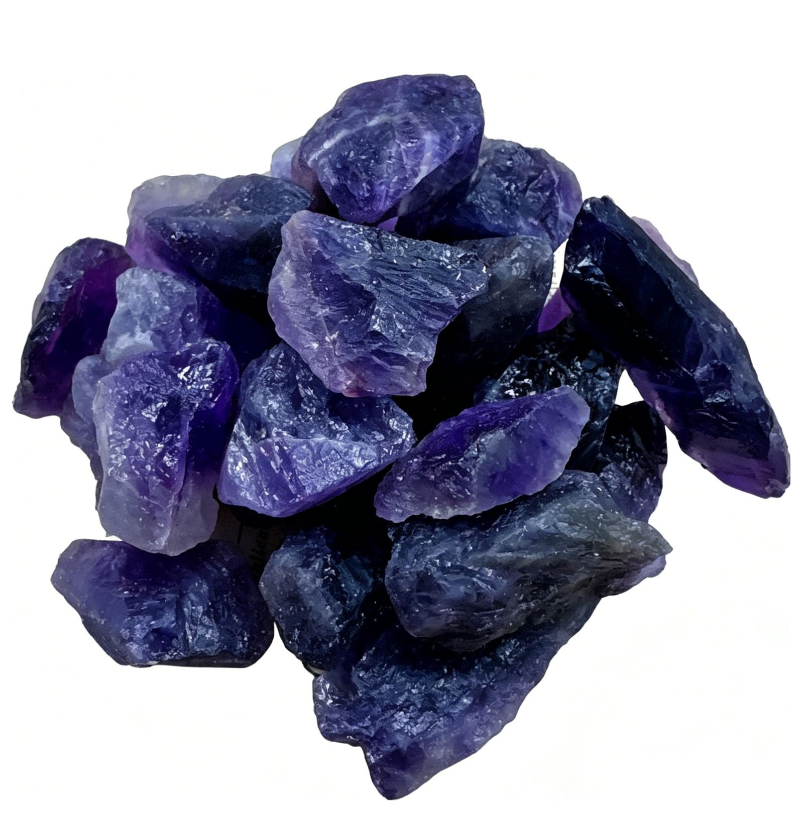 Zooeelly Amethyst Natural Rough Stones Crystal Large Raw Crystals Bulk Healing Gemstones for Reiki Healing Tumbling Fountain Rocks Wire Wrapping Decoration Cabbing Lapidary,100G,2~4CM