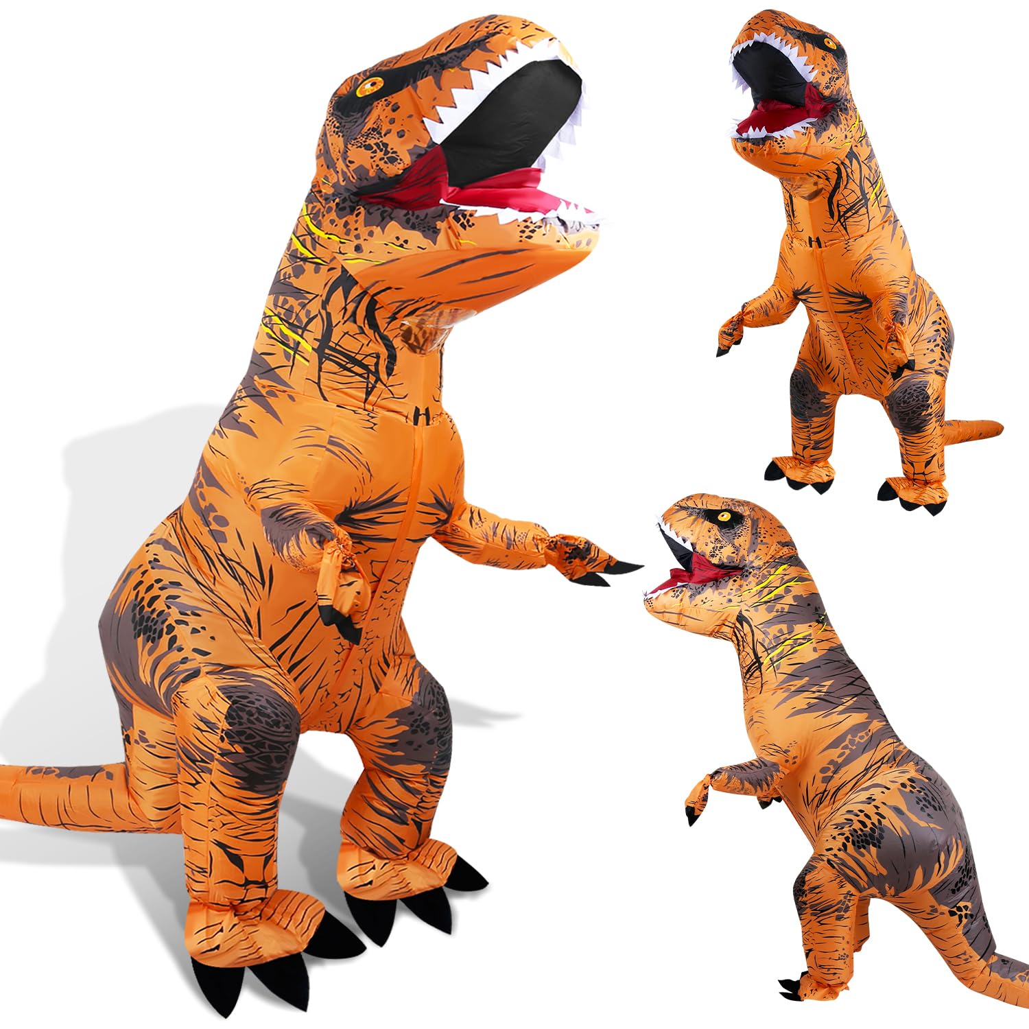 Dmuchany kostium dinozaura Trex dla dorosłych, zabawny kostium dinozaura, na Halloween, karnawał, imprezę