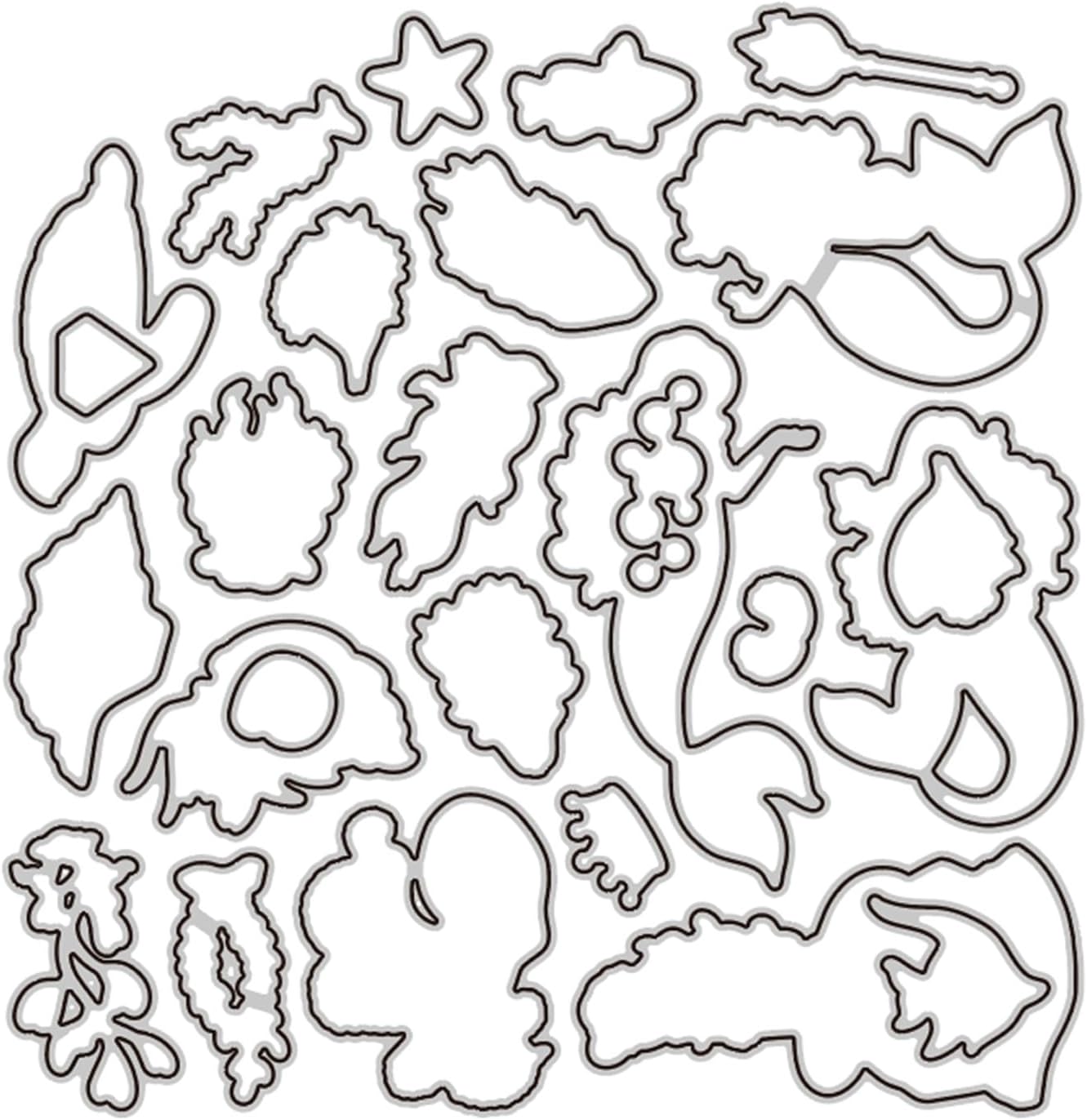 Briartw Mermaid Clear Stamp Set with Cutting Die - Ocean Theme Stamps for Card Making, Scrapbooking, DIY Paper Crafts - Embossing Stencil for Gift Cards, Invitations (Oceanic Wonders Collection)