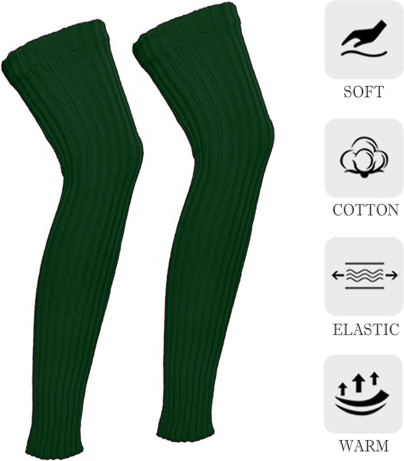 太ももハイレッグウォーマー 女性用 オーバーニーハイレッグウォーマー かぎ針編みロングソックス