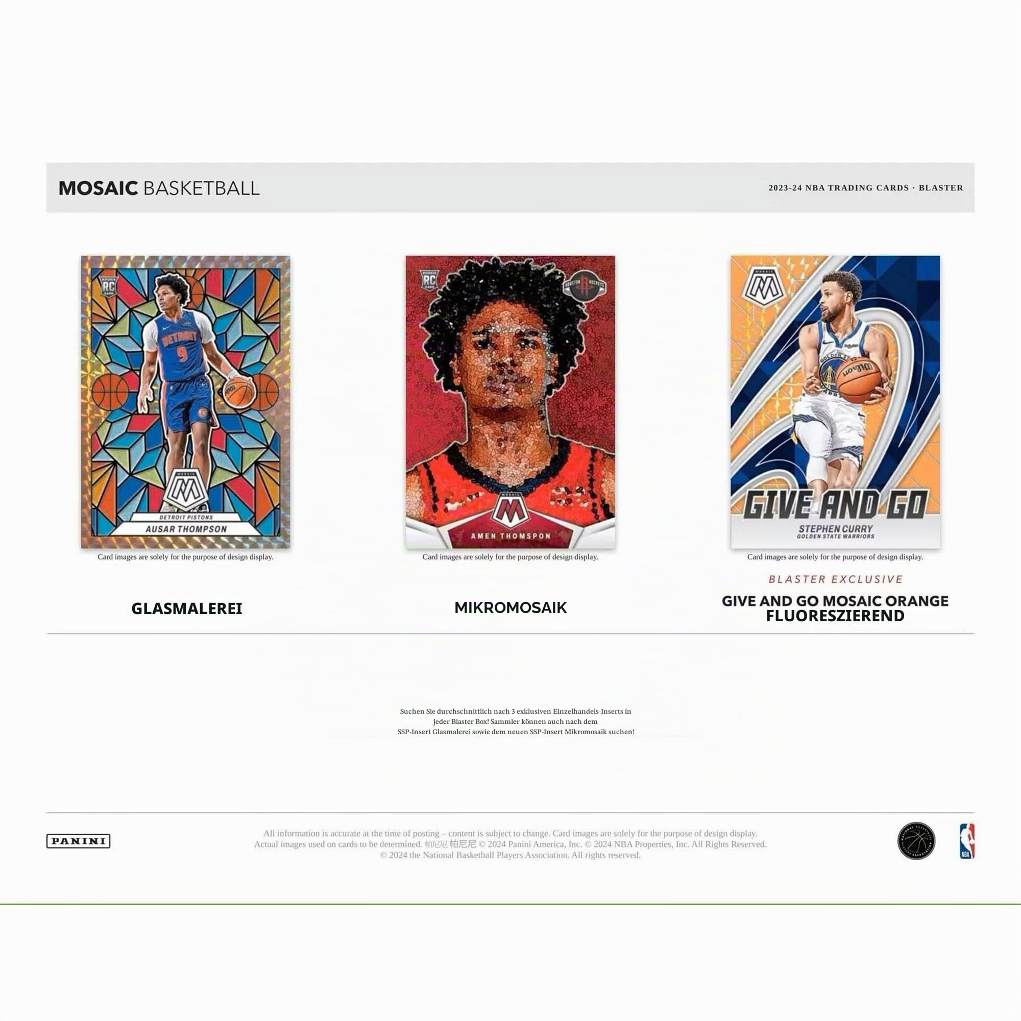 2023-24 Panini Mosaic Basketball NBA-Blaster-Box