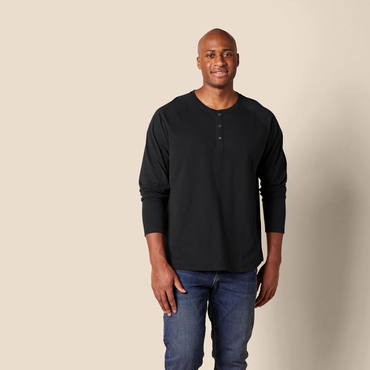 Amazon Essentials Long Sleeve Shirt for Men, Regular-Fit Henley, Available in Big & Tall - Image 6