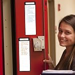 Magnetic Dry Erase List Board - 4"x12" (10.16x30.48cm) Multifunctional List Board for Fridge - 6 Extra Fine Point Markers Included - Shipped Flat