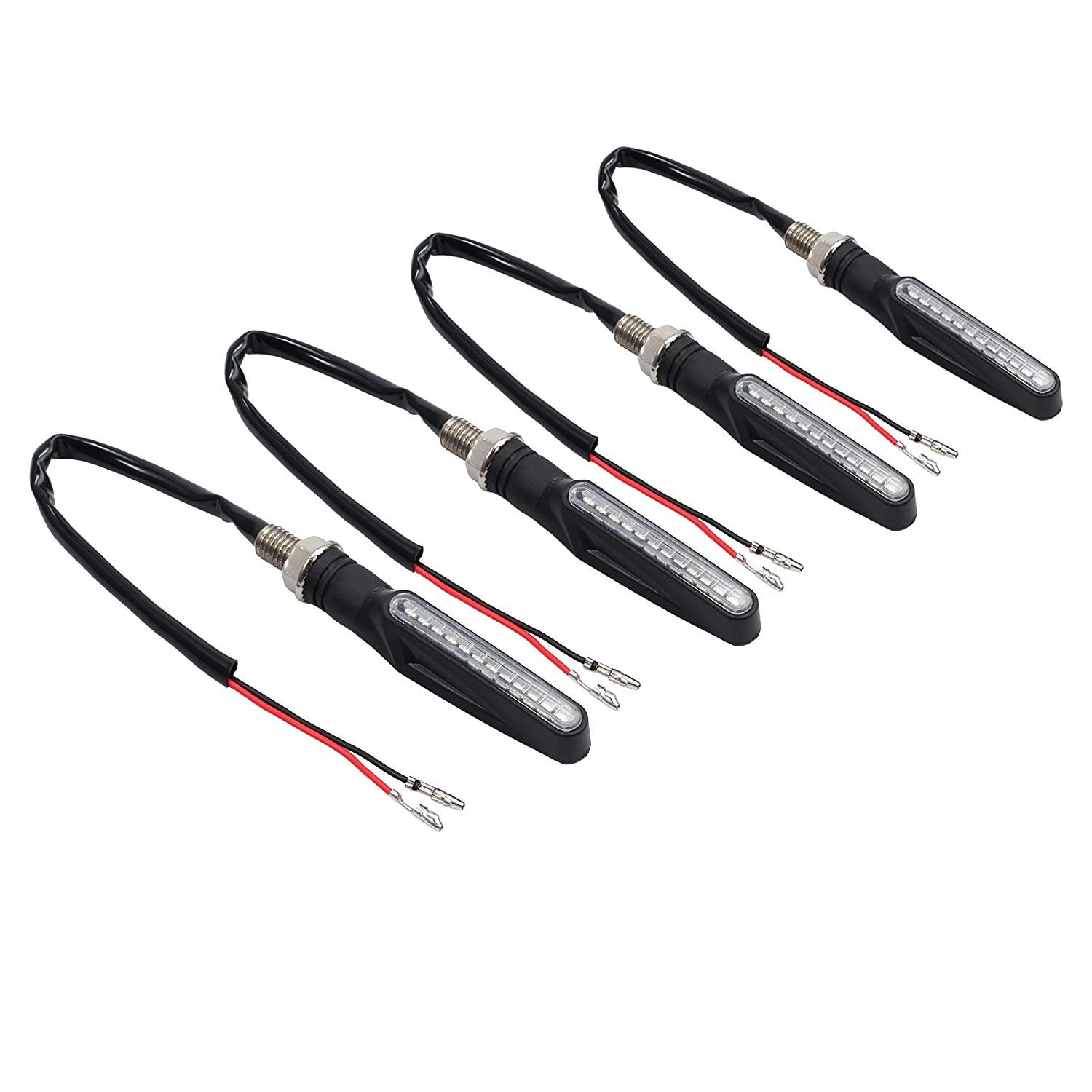 PROZOR Kierunkowskaz świetlne 4 szt. LED wodoodporne lampa mini bursztynowe kierunkowskaz do motocykla