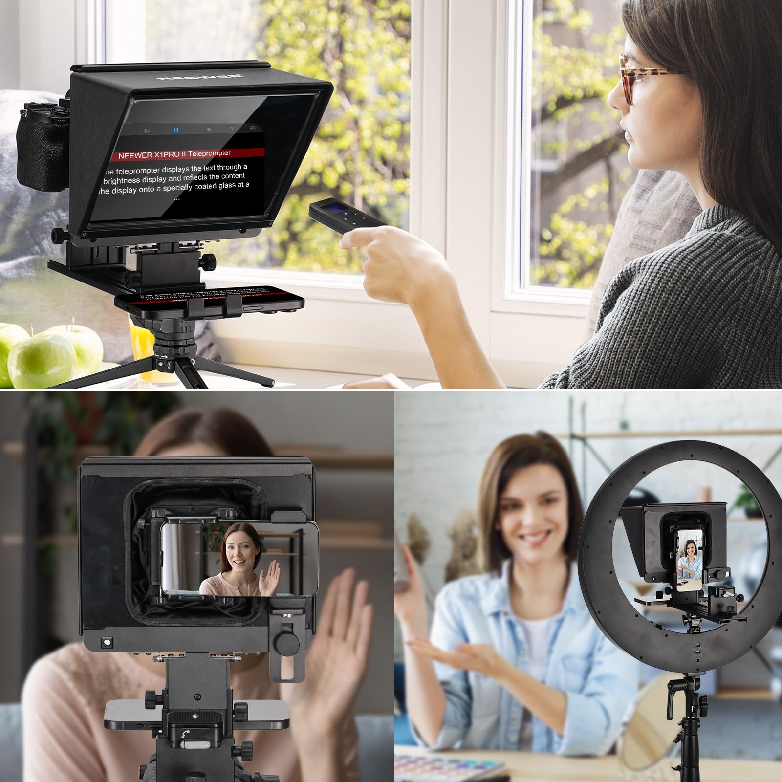 Amazon.com : NEEWER X1 Pro II Teleprompter 9