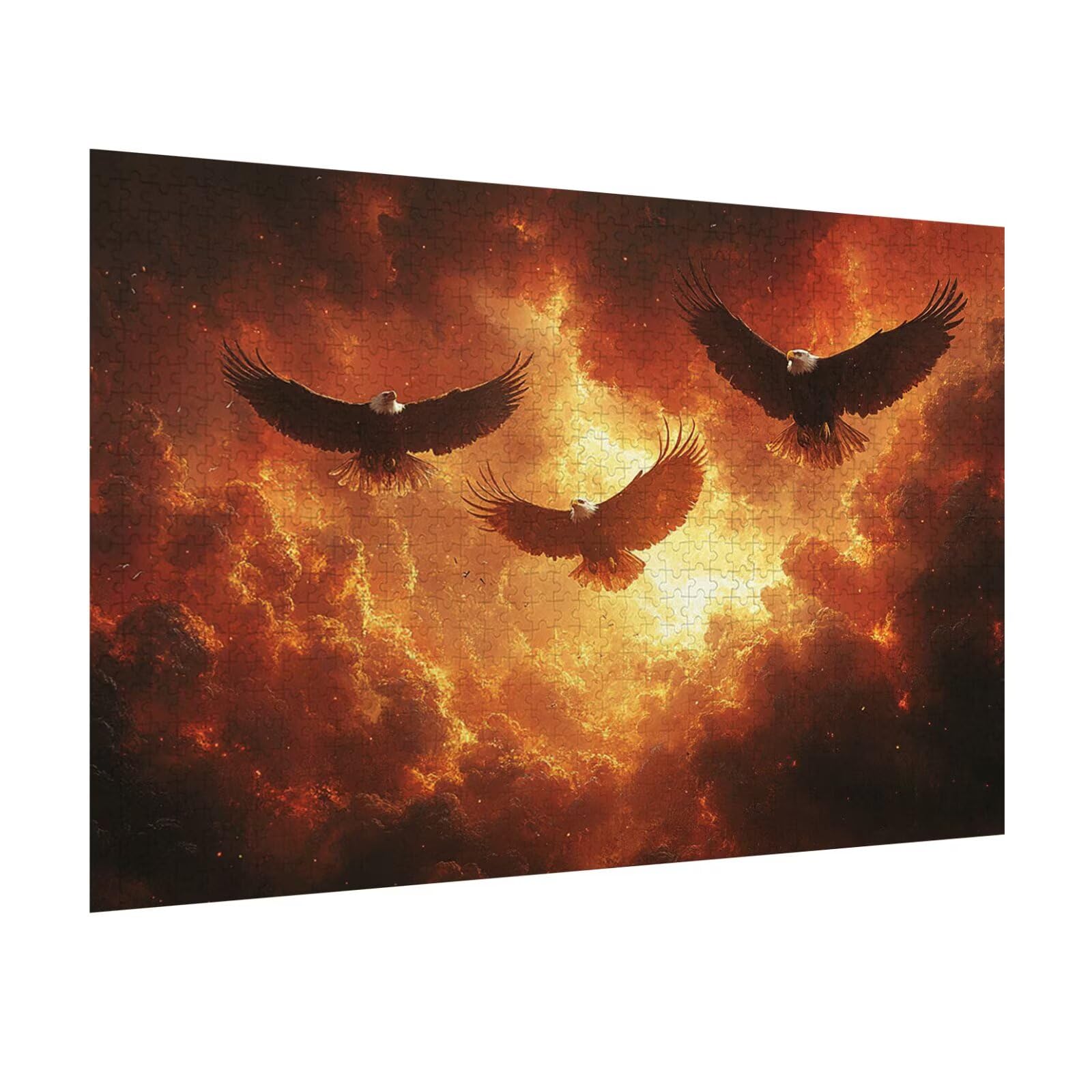 Puzzle 6000 Pezzi L'aquila Puzzle Classici per Gioco Familiare, n-408 | Impossibile Puzzles, Intrattenimento Creativo, Rilassamento Intelligence, Regalo per Amore e Amico, Home Decor, Sole calante