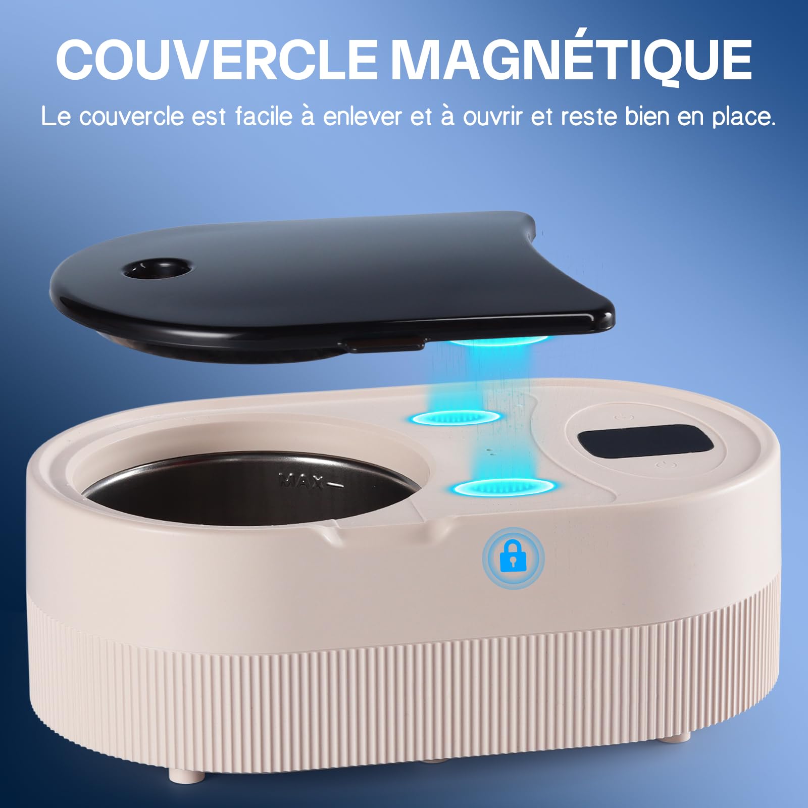 Nettoyeur Ultrasons 45kHz 200ML pour Prothèses Dentaires avec Lampes UV 24W