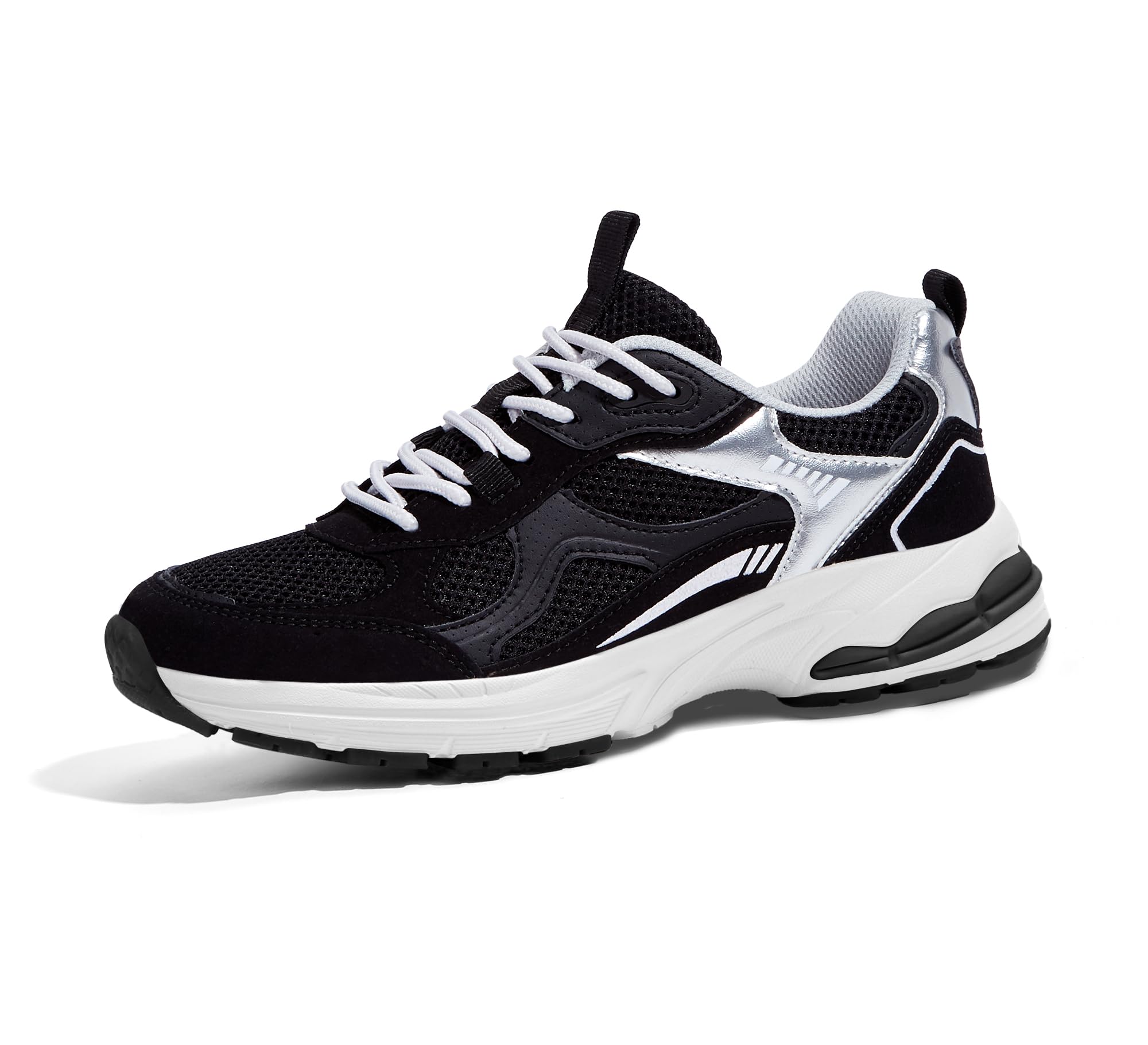 LUCKY STEP Women's Platform Chunky Fashion Sneakers Mesh Casual Running Tennis Workout Sport Work Trendy Athletic Walking Shoes