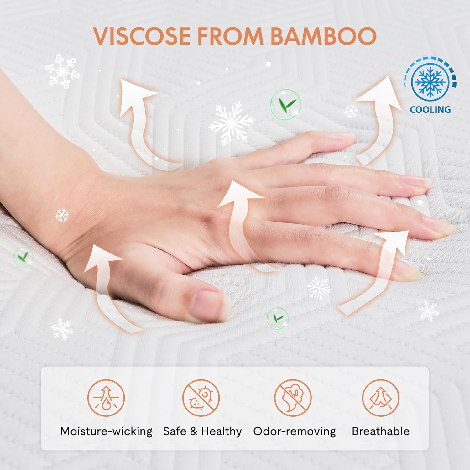 Image showing a person relaxing on the adjustable bed with the head incline raised, and a remote control for adjustment.