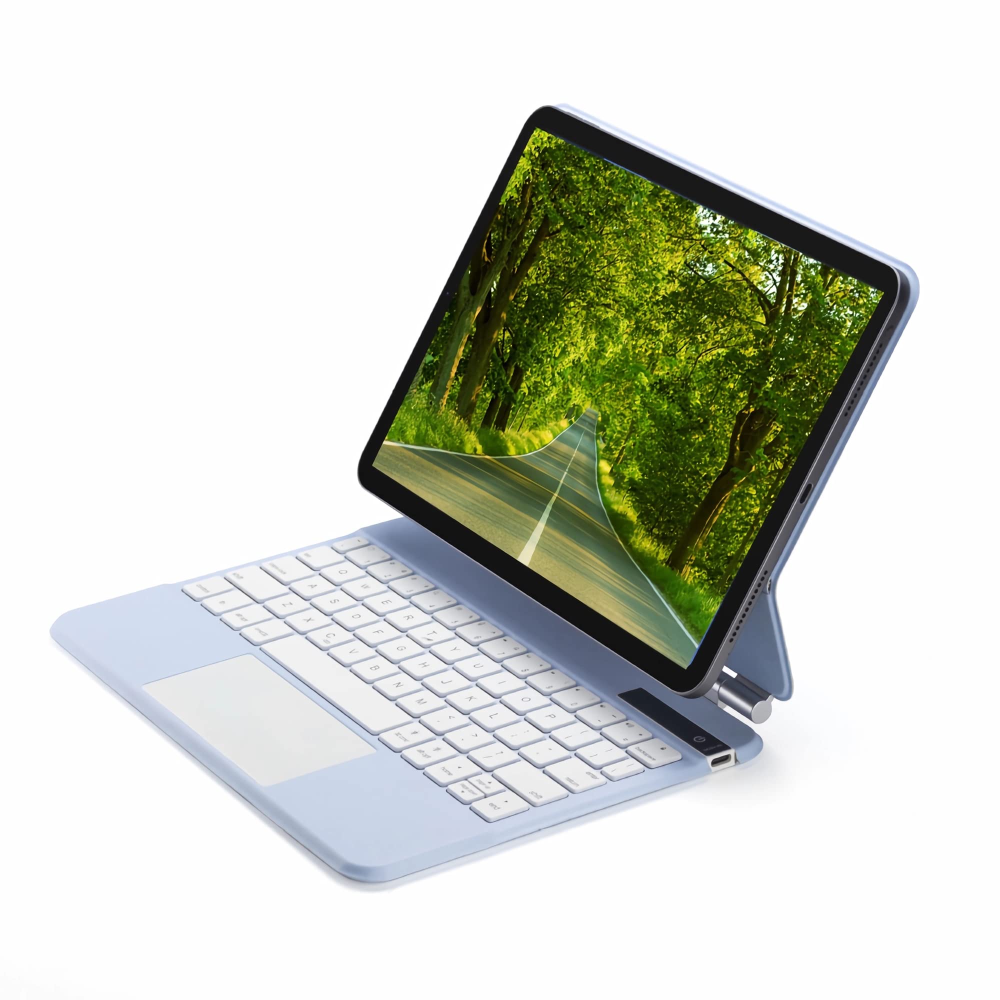 Klawiatura Case do Ipad pro 2021/2022/2020/2018 11-calowy 12.9" air4/air5 Multi-Touch Trackpad Stand Folio Keyboard Cover z możliwością ładowania,Blue,10th 10.9"
